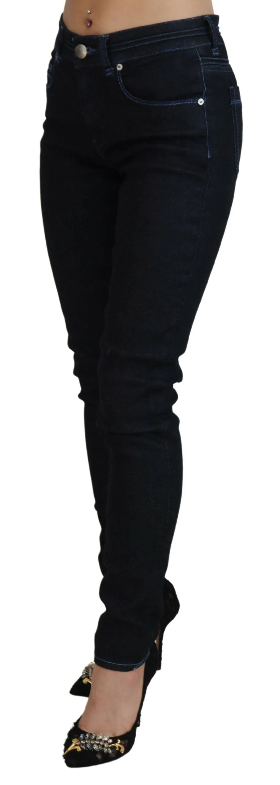 Acht Jean Femme Slim Fit à Taille Basse