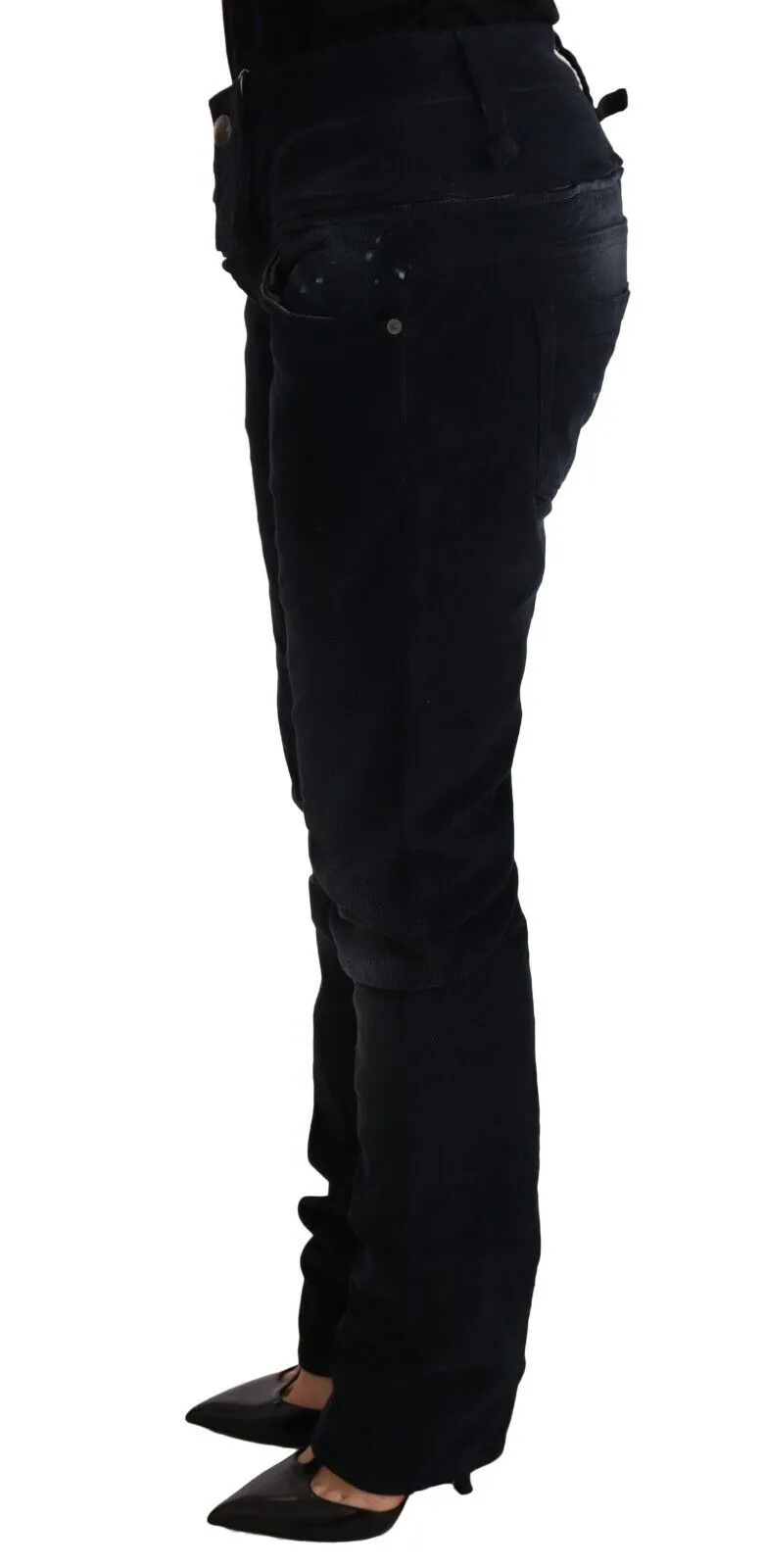Acht Pantalon en coton lavé à taille basse et coupe ample - Jeans pour femmes