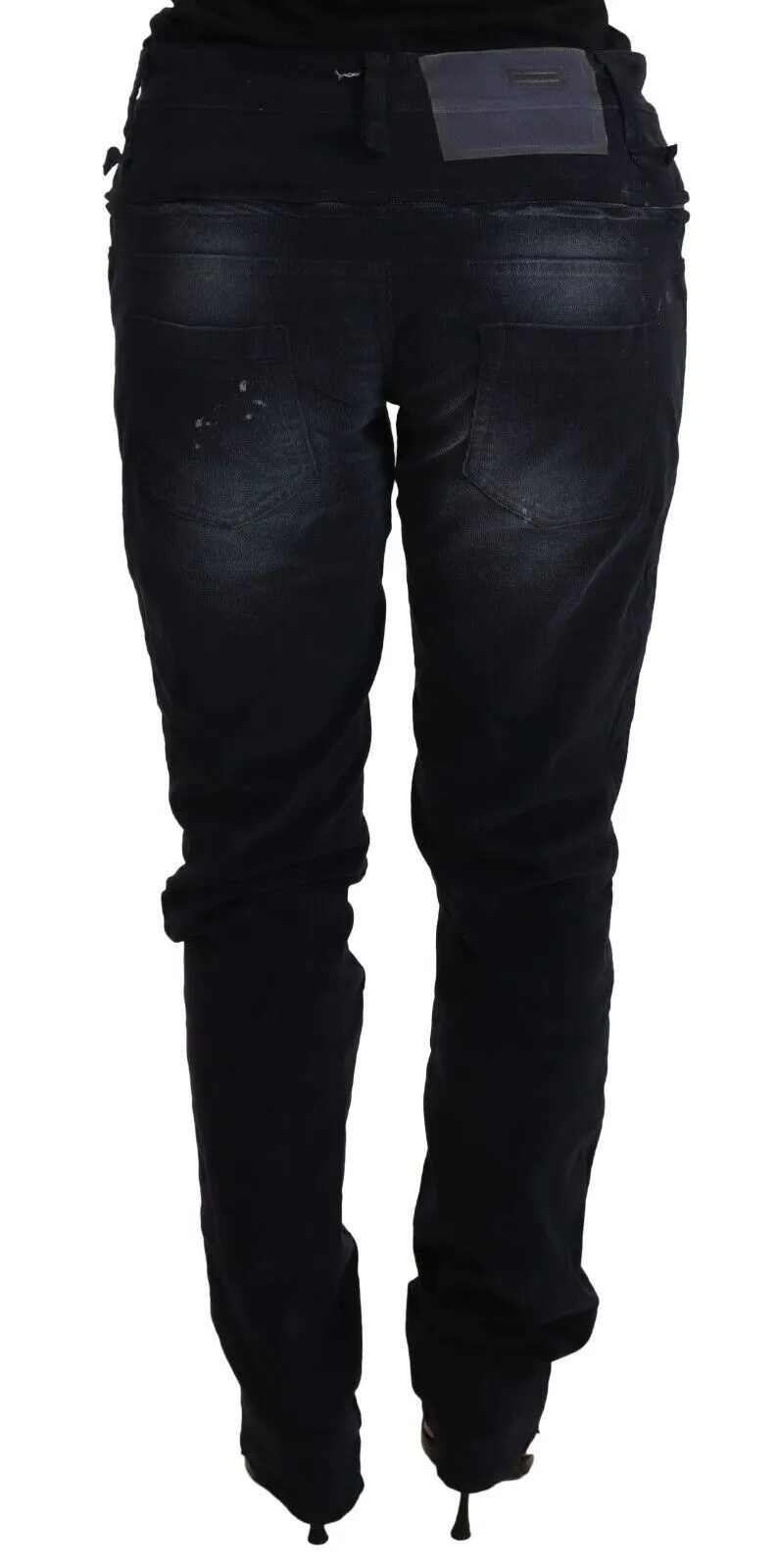 Acht Pantalon en coton lavé à taille basse et coupe ample - Jeans pour femmes