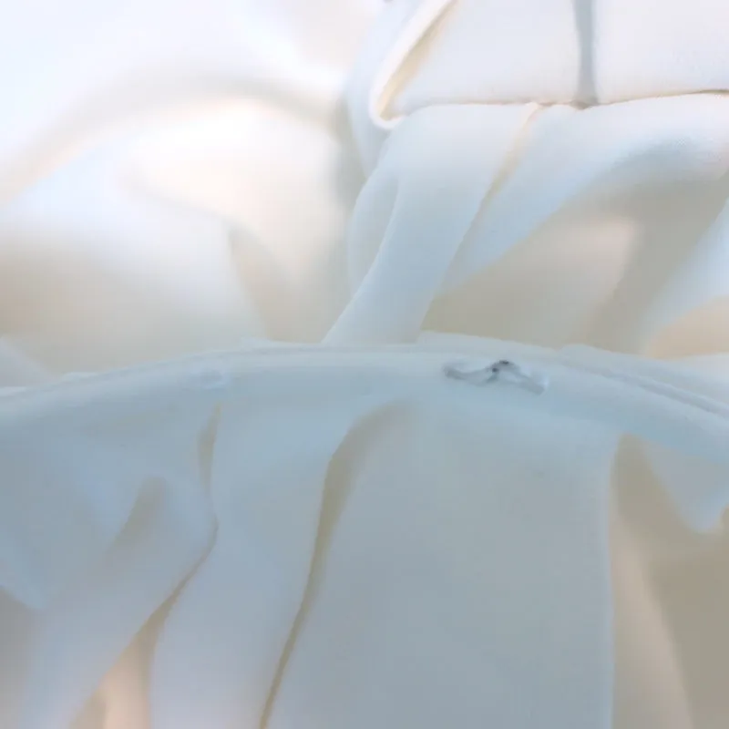 A.L.C. Carey II Haut à manches ballon blanc en crêpe taille 8