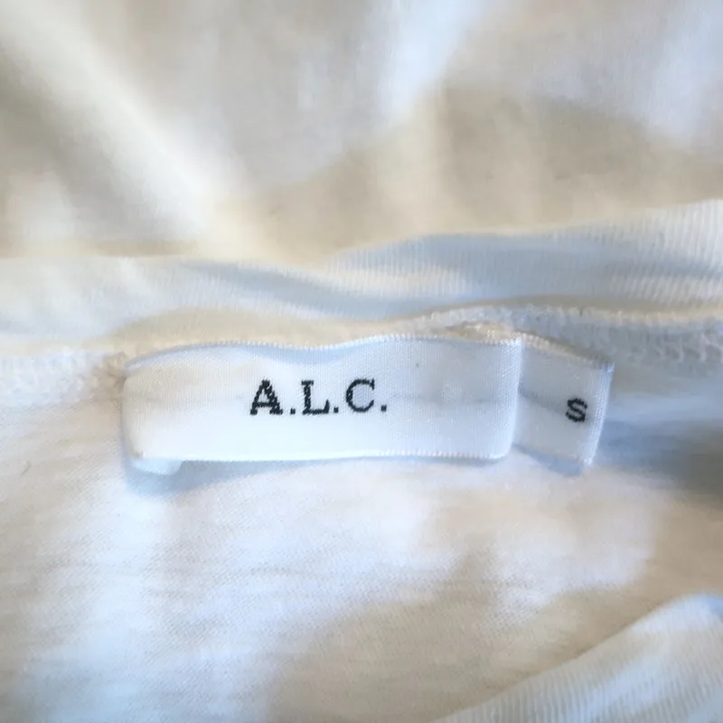 A.L.C. T-shirt à manches ballon en coton blanc Taille petite Haut à manches courtes