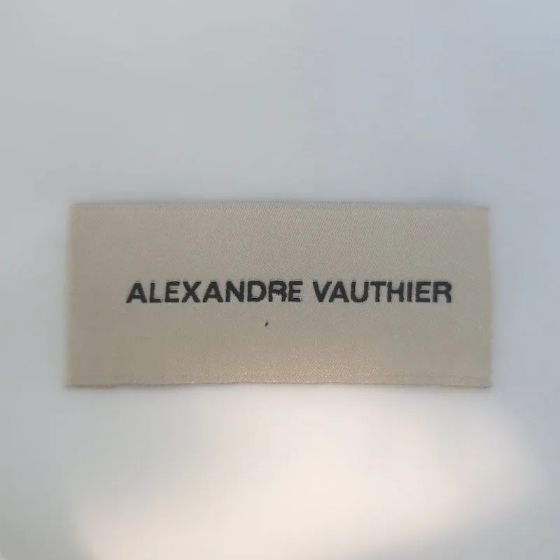 Alexandre Vauthier Chemise Enveloppante à Boutonner Blanc Taille 38 Haut à Épaules Rembourrées