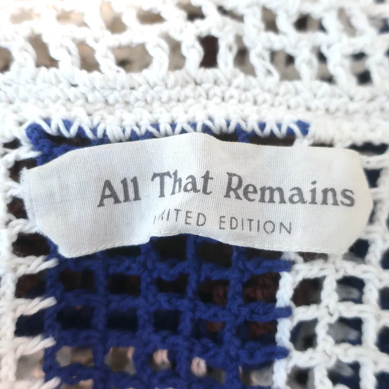 Chemise en Coton Crocheté All That Remains James Crème/Rayures Multicolores Taille 10