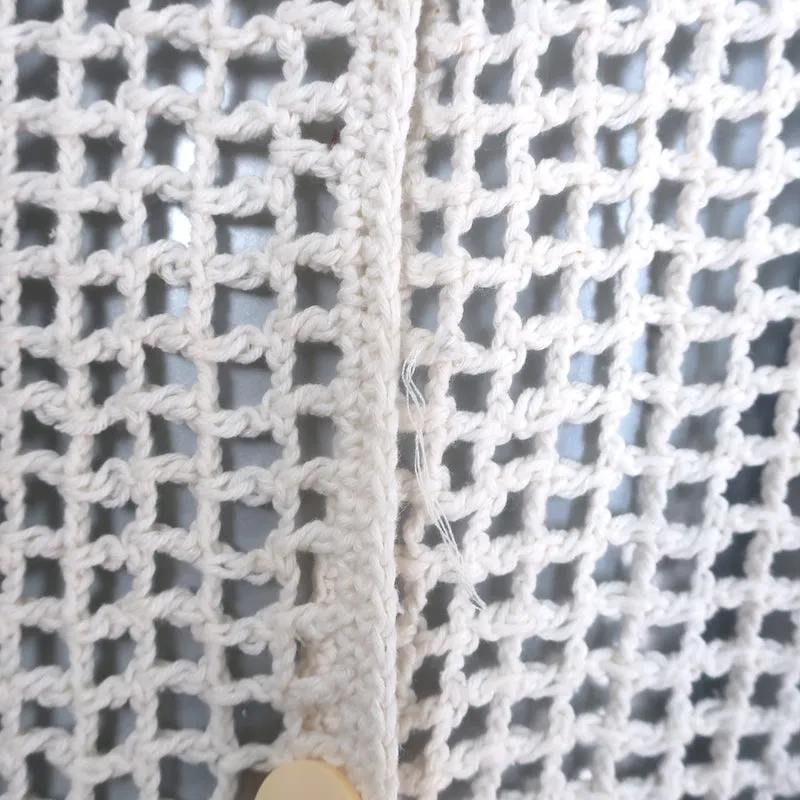 Chemise en Coton Crocheté All That Remains James Crème/Rayures Multicolores Taille 10