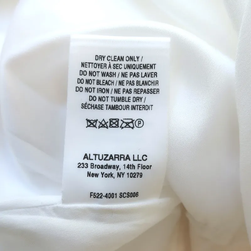 Altuzarra Top Enveloppant Toppi Blanc en Coton Élastique Taille 38 Blouse Sans Manches NEUVE