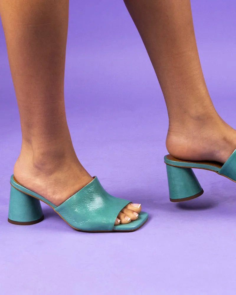 Alyki Cuir Turquoise