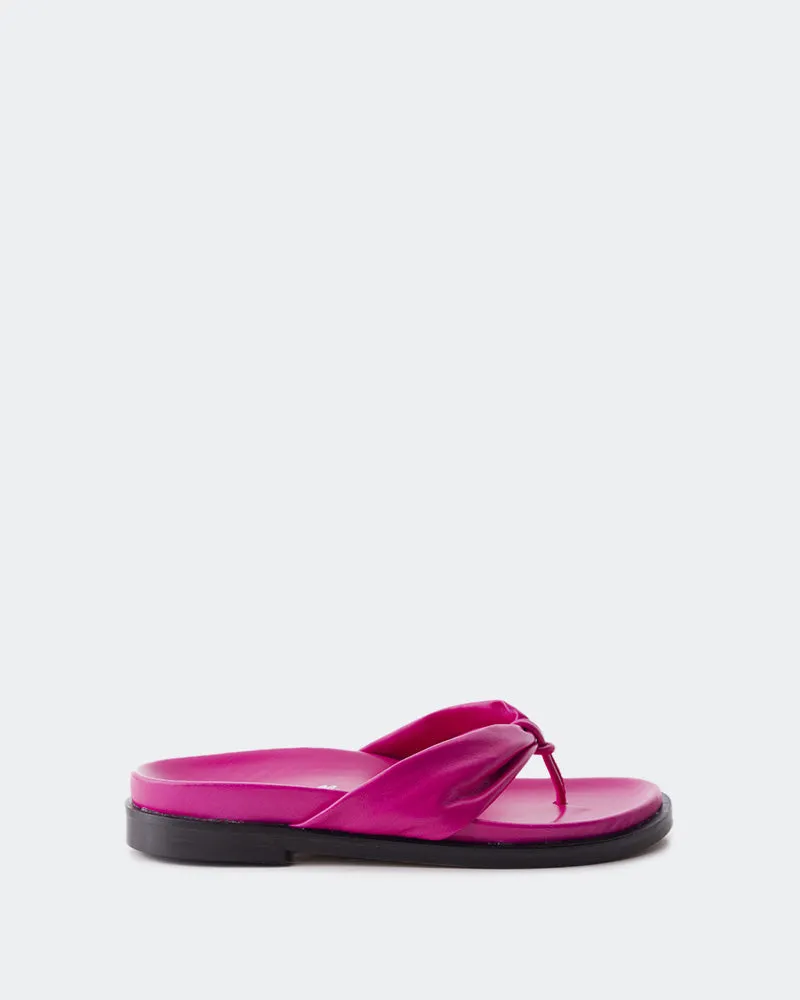 Aminta Cuir Fuchsia