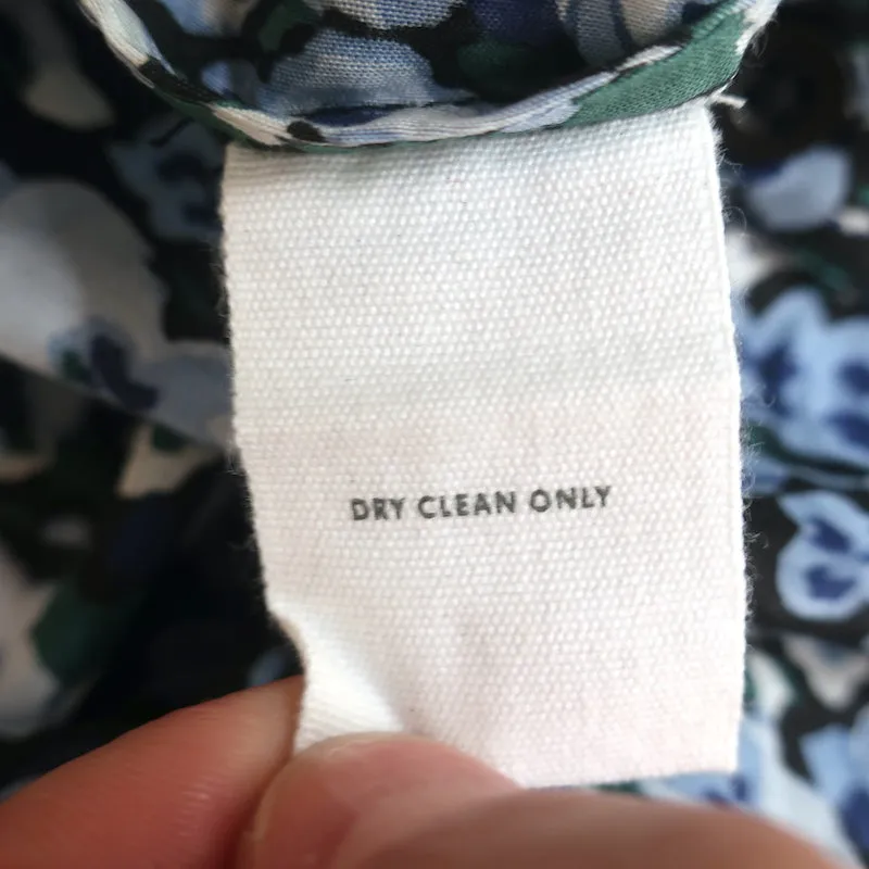 Apiece Apart Haut Mitte Imprimé Fleuri Bleu Taille Très Petite Blouse à Manches 3/4 NEUVE
