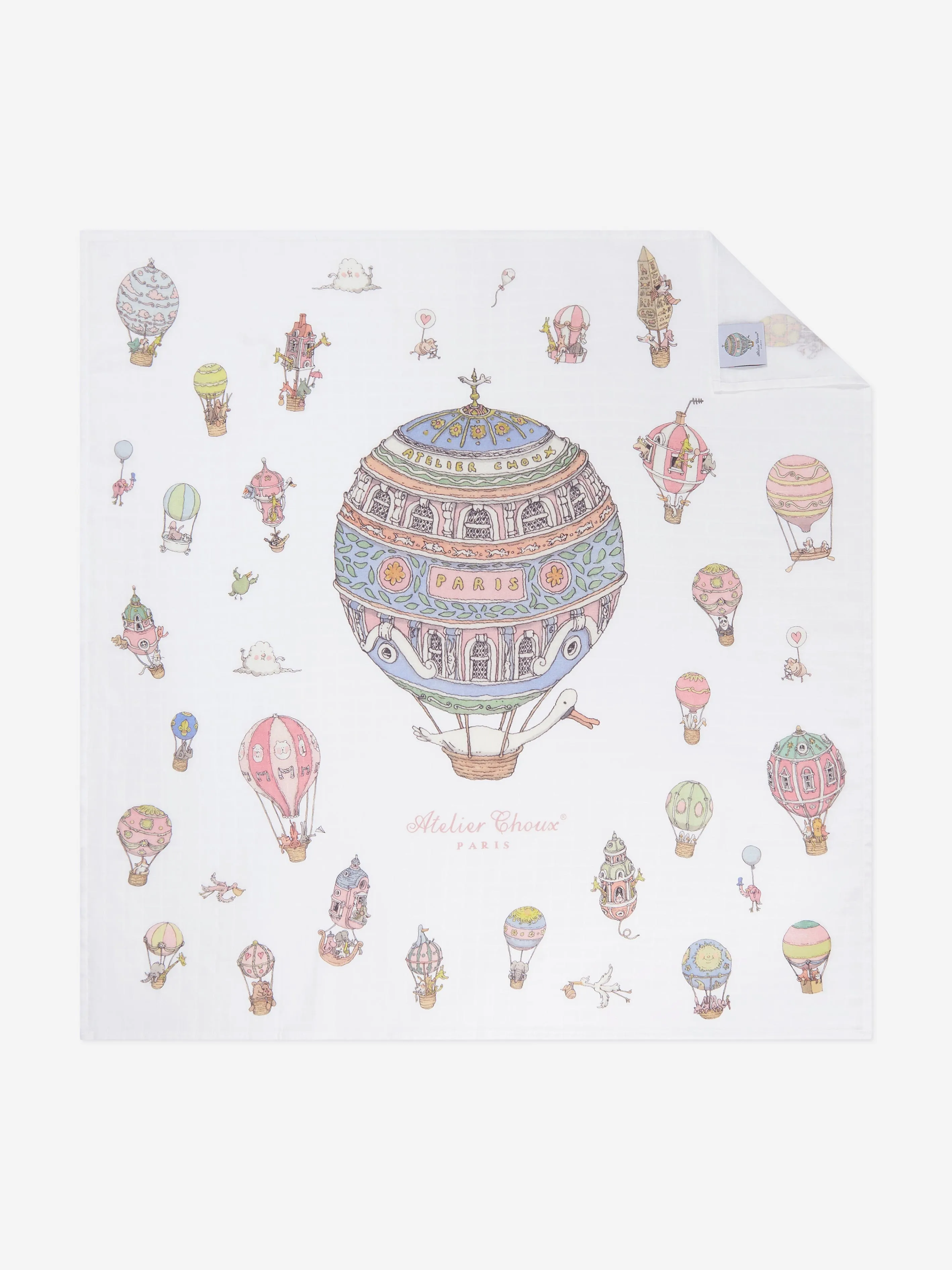 Atelier Choux Coffret Cadeau Luxe Carrousel Bébé en Blanc