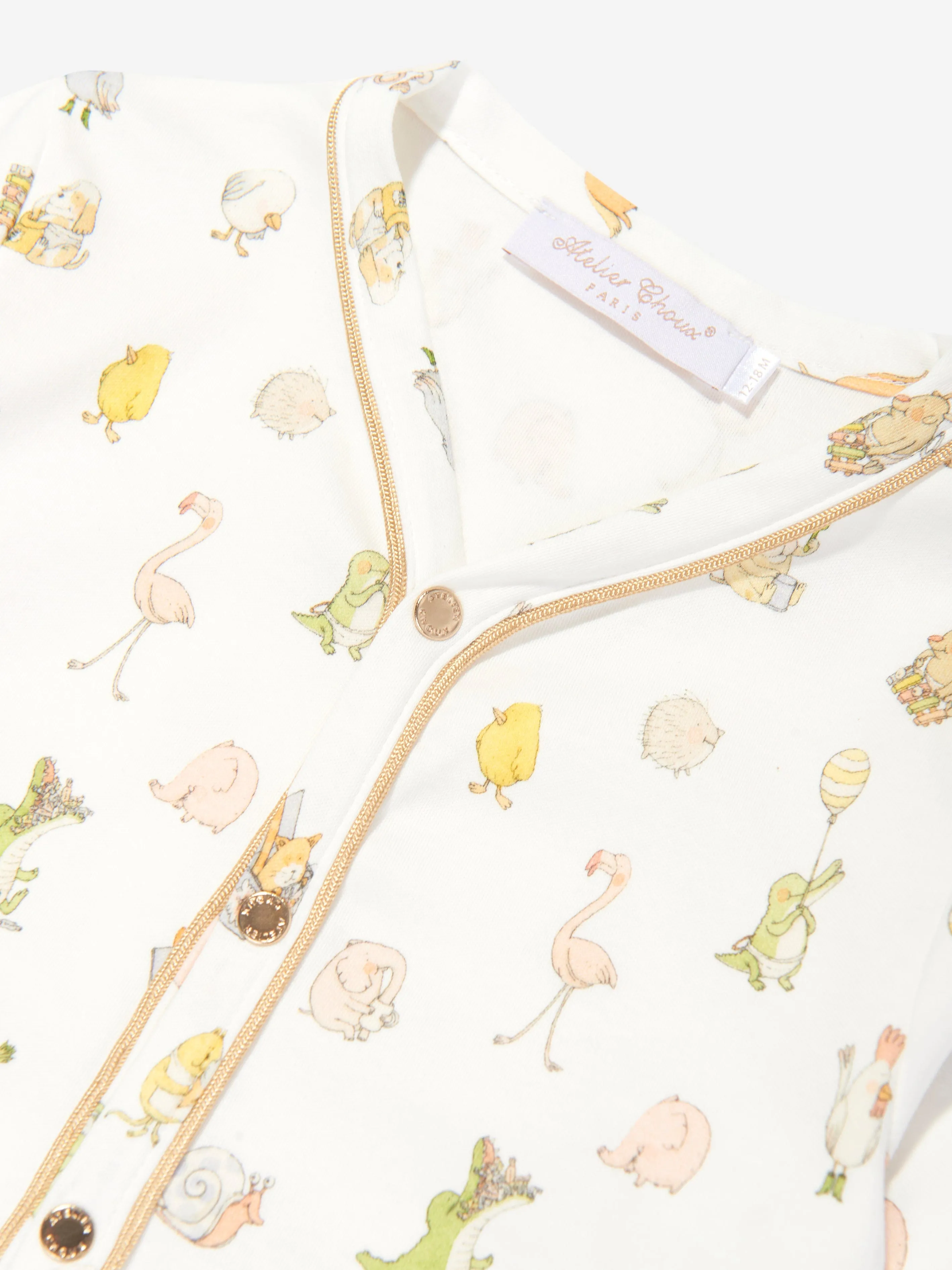 Atelier Choux Baby Choux Combinaison Classique en Blanc