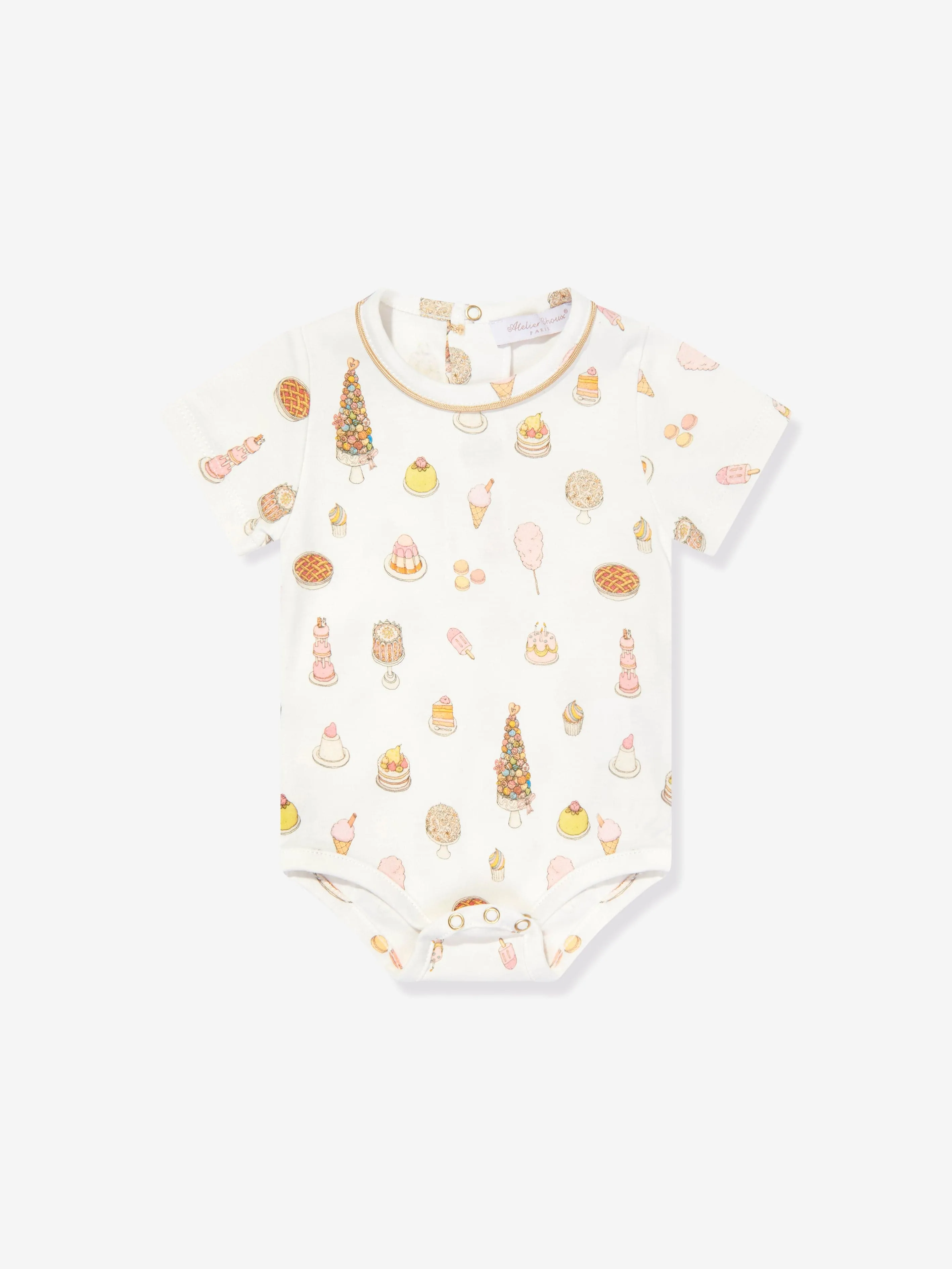 Bodysuit classique pour bébé Atelier Choux en blanc