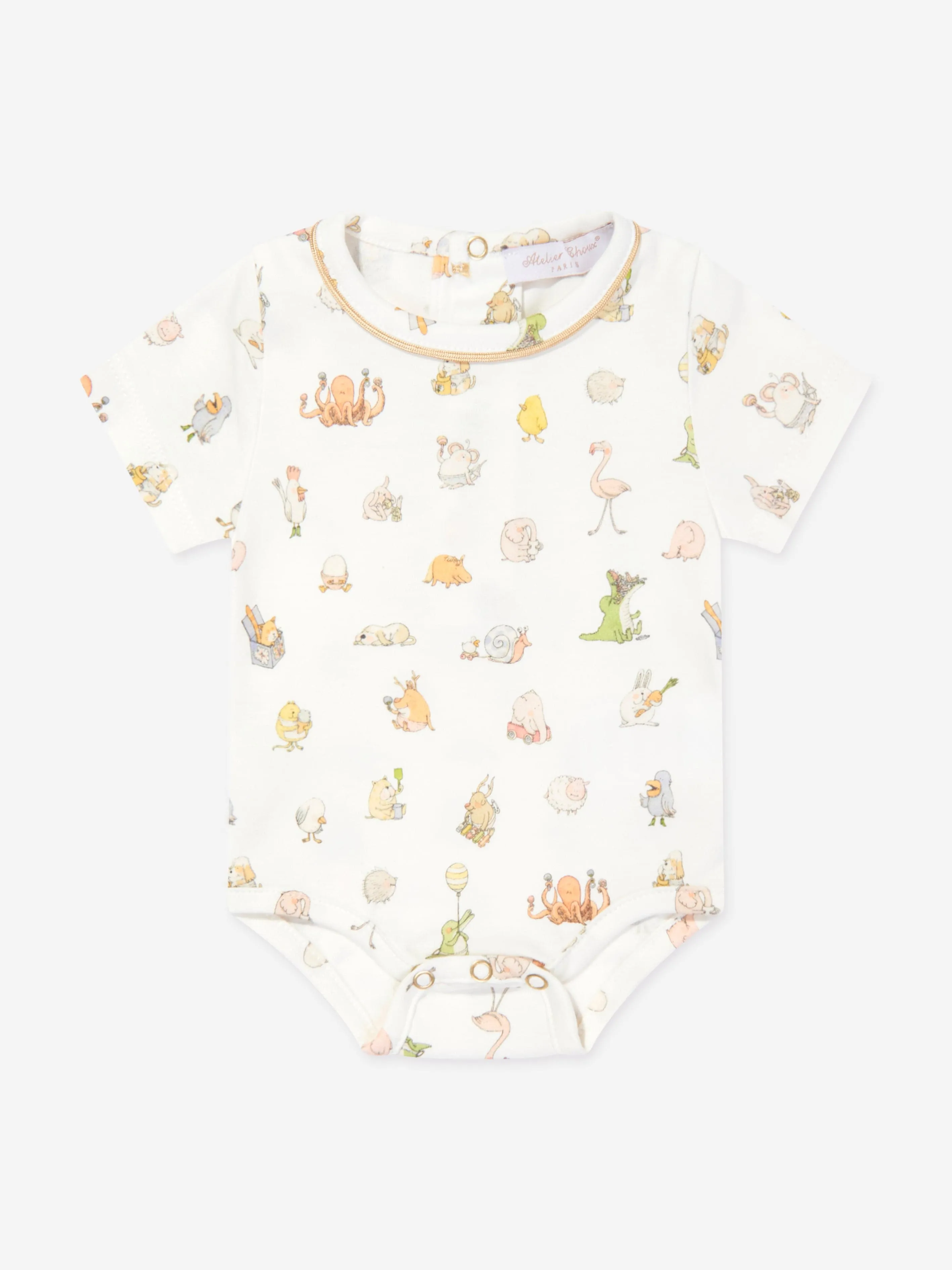 Bodysuit classique pour bébé Atelier Choux en blanc