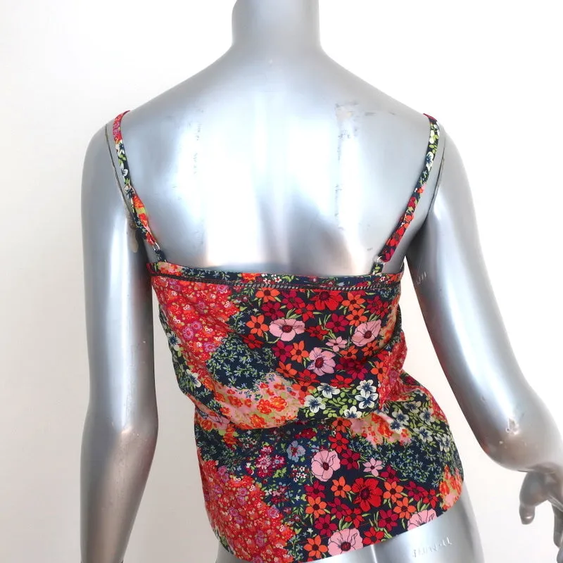 Ba&sh Débardeur à Boutons Sego Imprimé Fleuri en Coton Taille 0