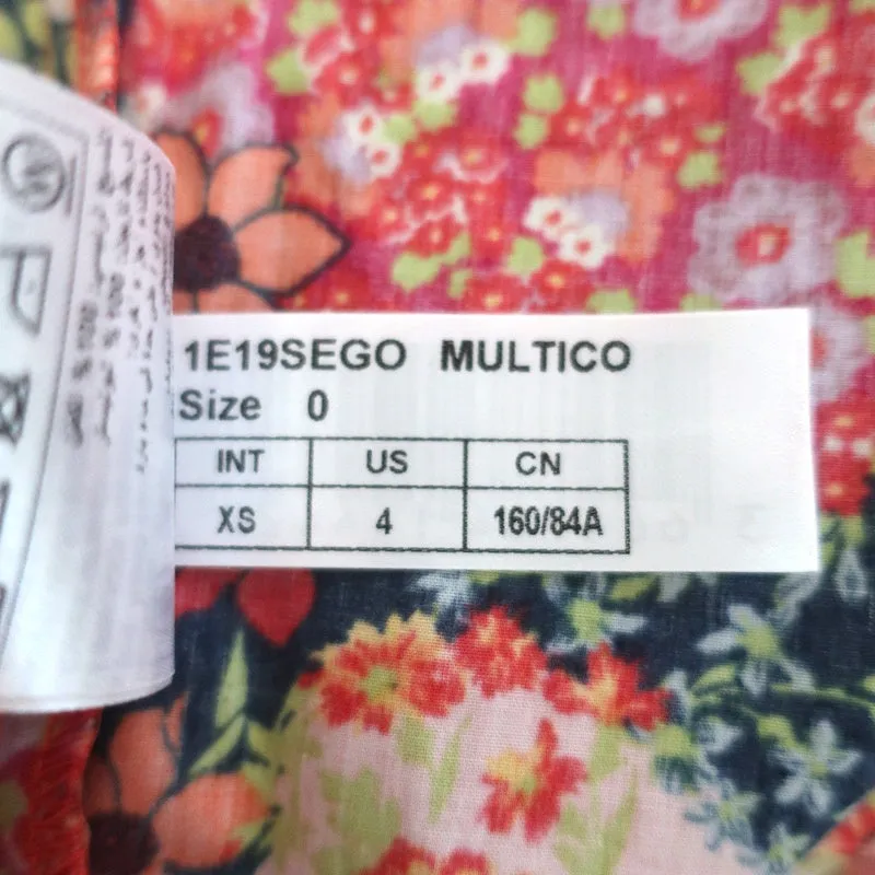 Ba&sh Débardeur à Boutons Sego Imprimé Fleuri en Coton Taille 0