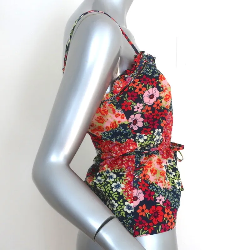 Ba&sh Débardeur à Boutons Sego Imprimé Fleuri en Coton Taille 0
