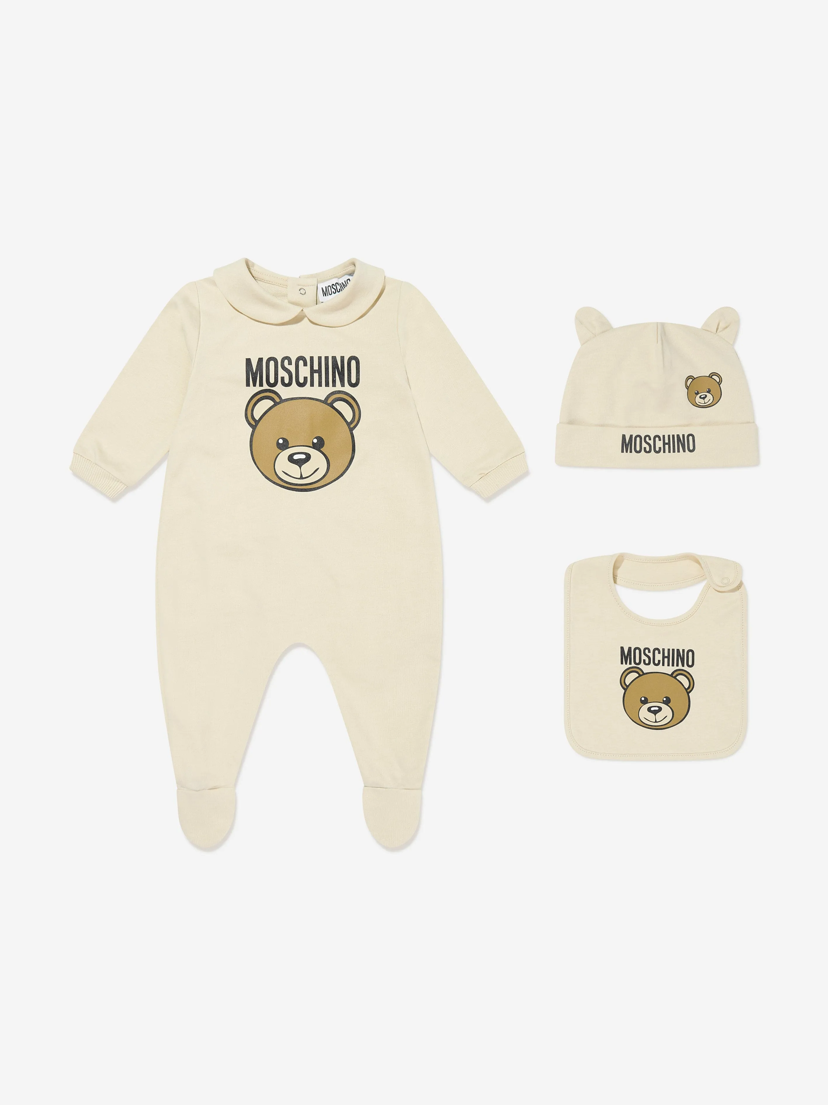 Ensemble Babygrow avec Logo Ourson en Béige