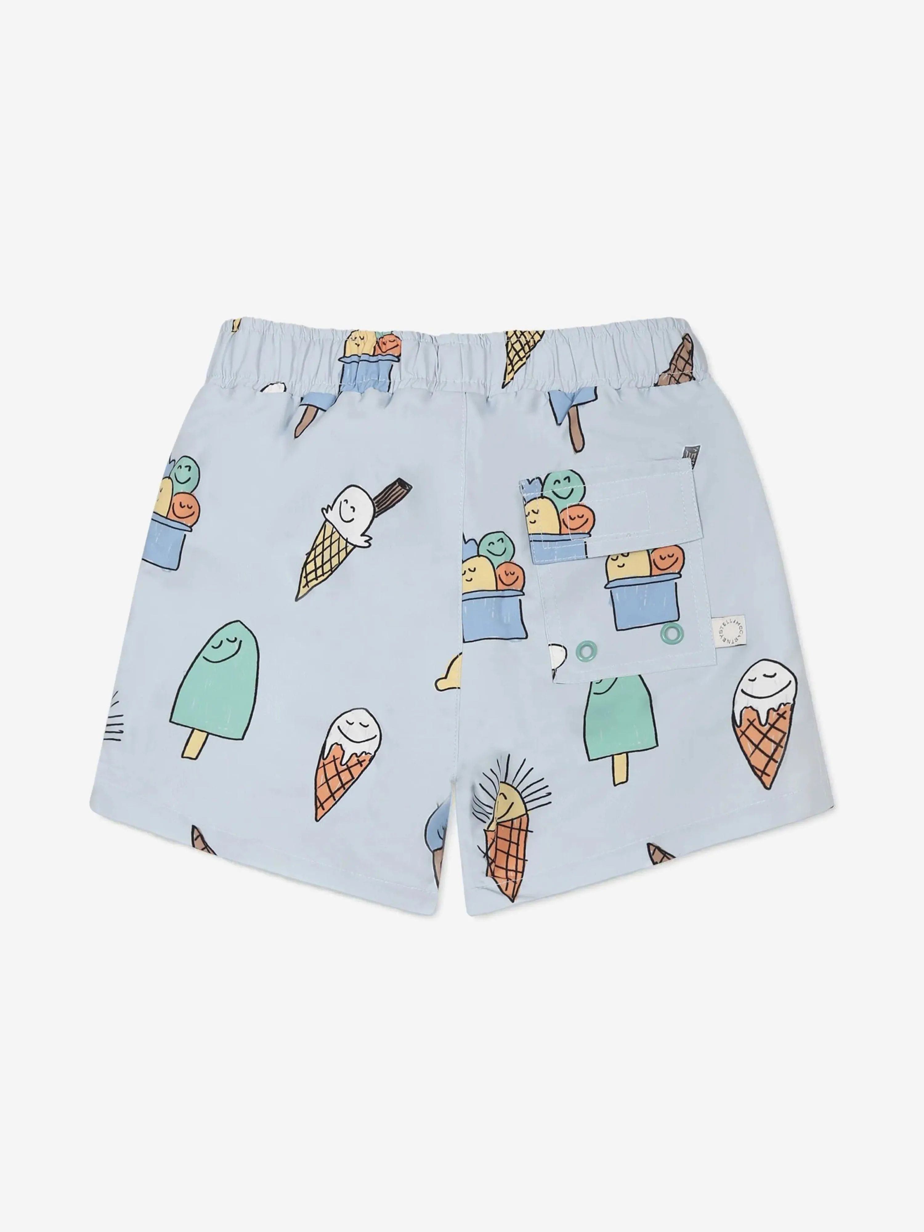 Short de bain pour bébé garçon à la crème glacée en bleu