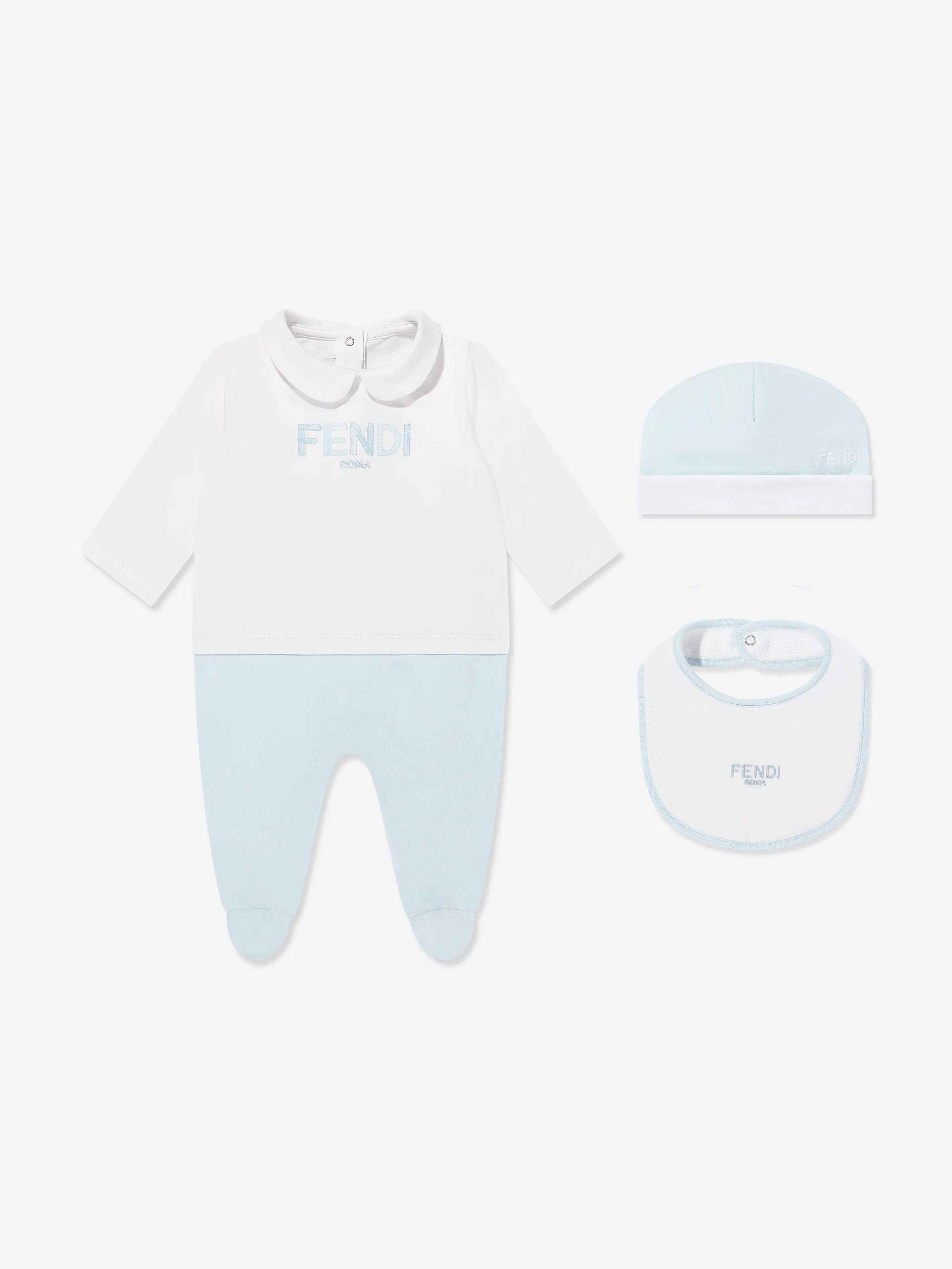 Ensemble Babygrow avec Logo Bébé Garçon en Bleu
