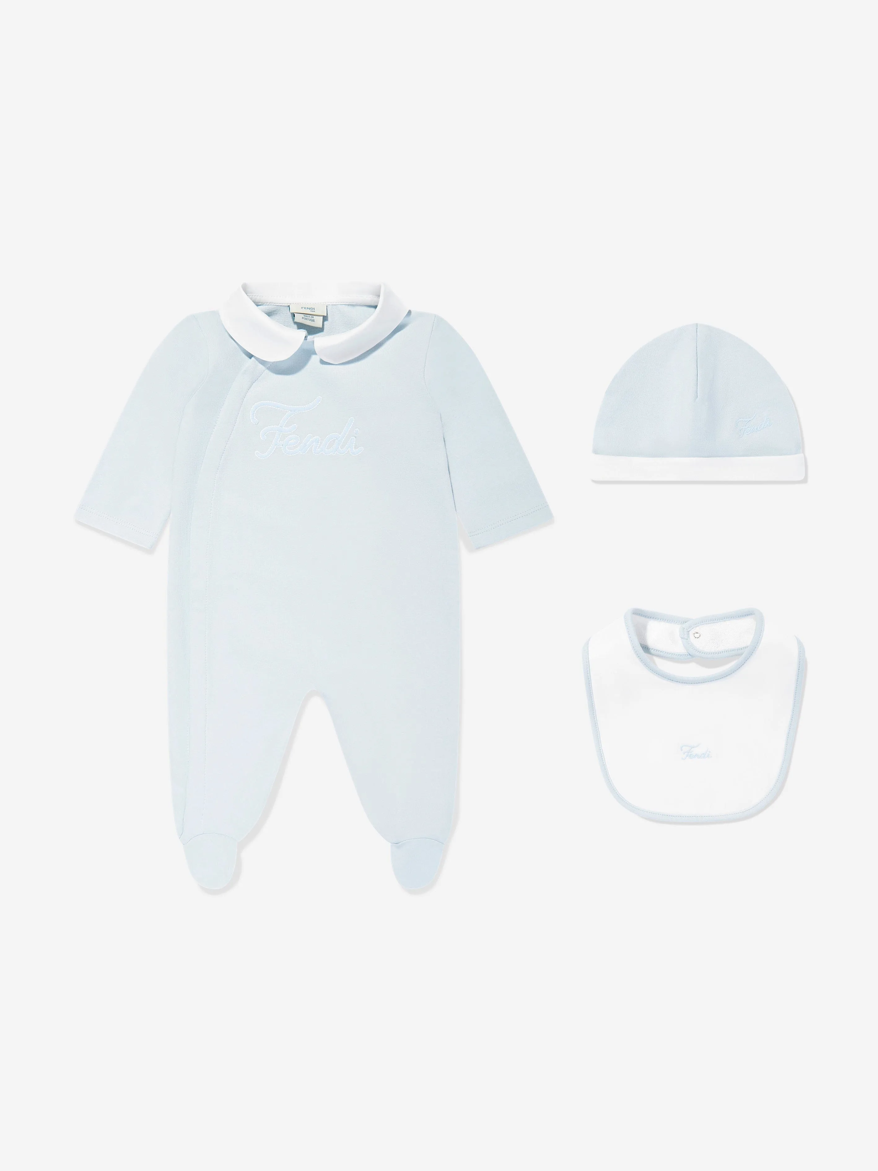 Ensemble Babygrow avec Logo pour Garçons en Bleu