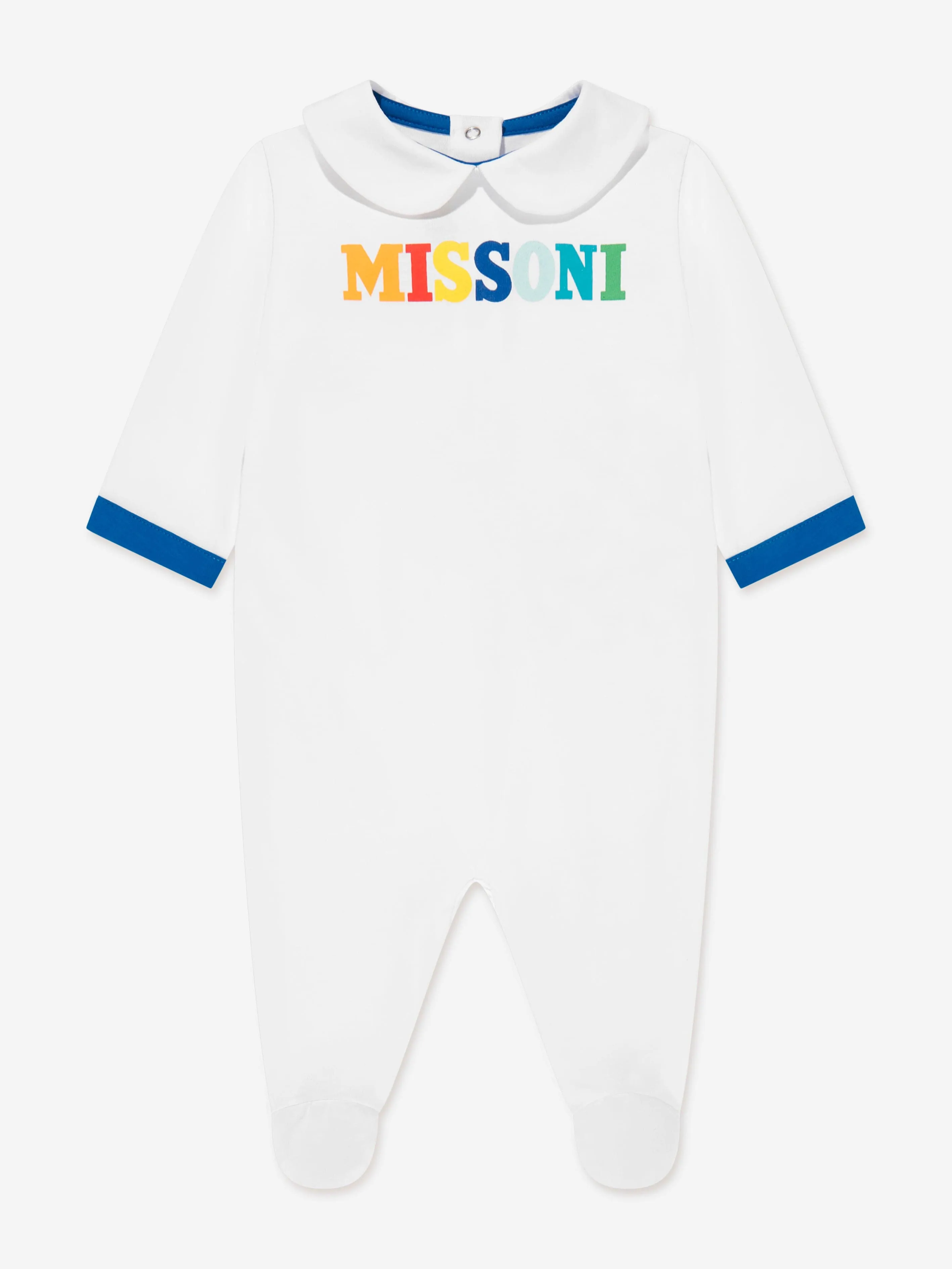 Ensemble Babygrow avec Logo pour Garçons en Blanc