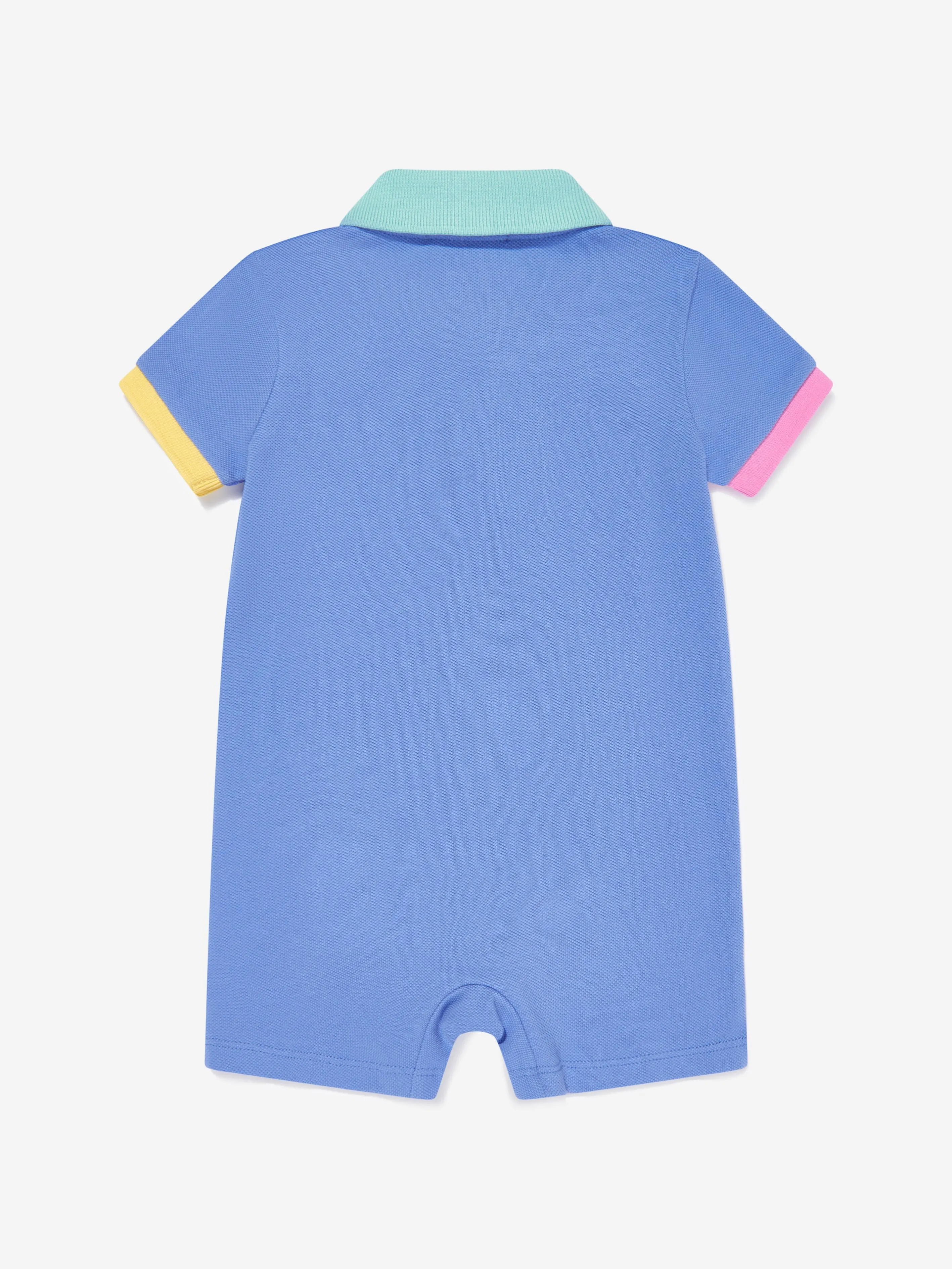Barboteuse Polo pour Garçonnet en Bleu