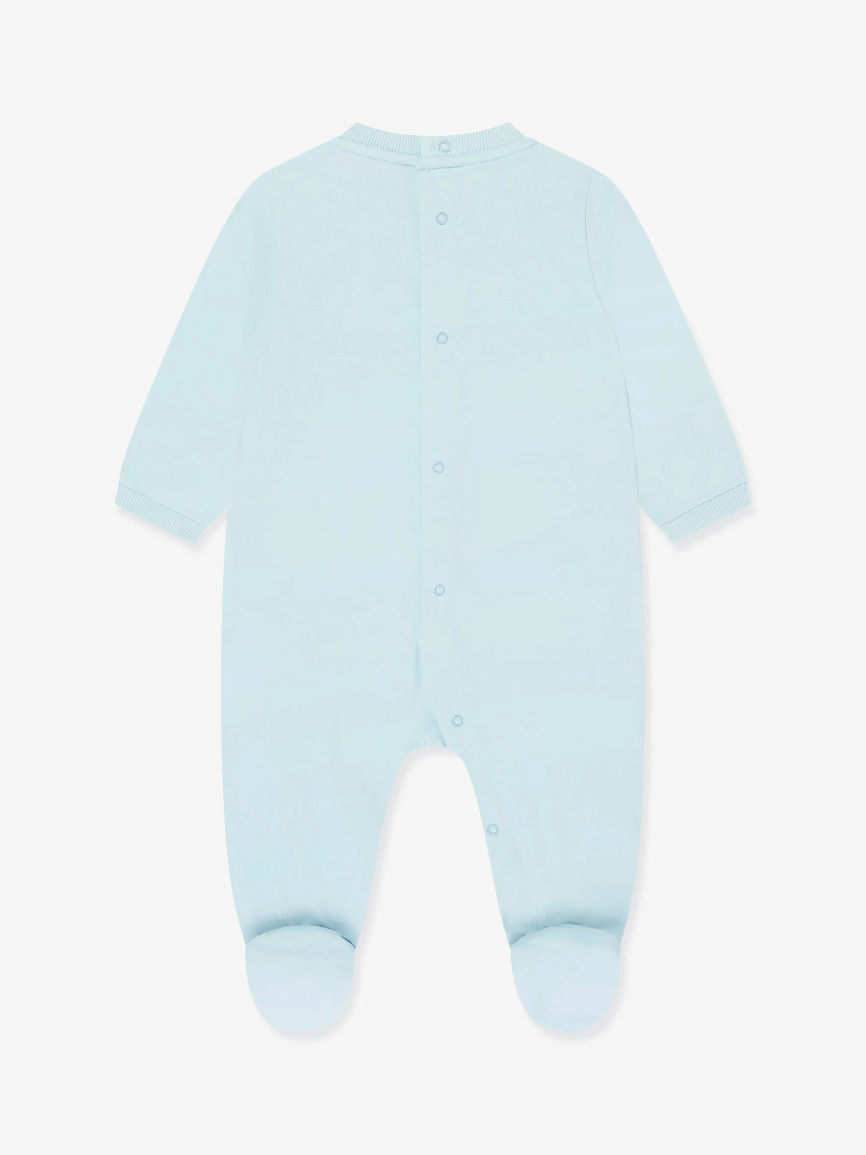 Ensemble de grenouillère bleue avec logo ours en peluche pour bébé garçon