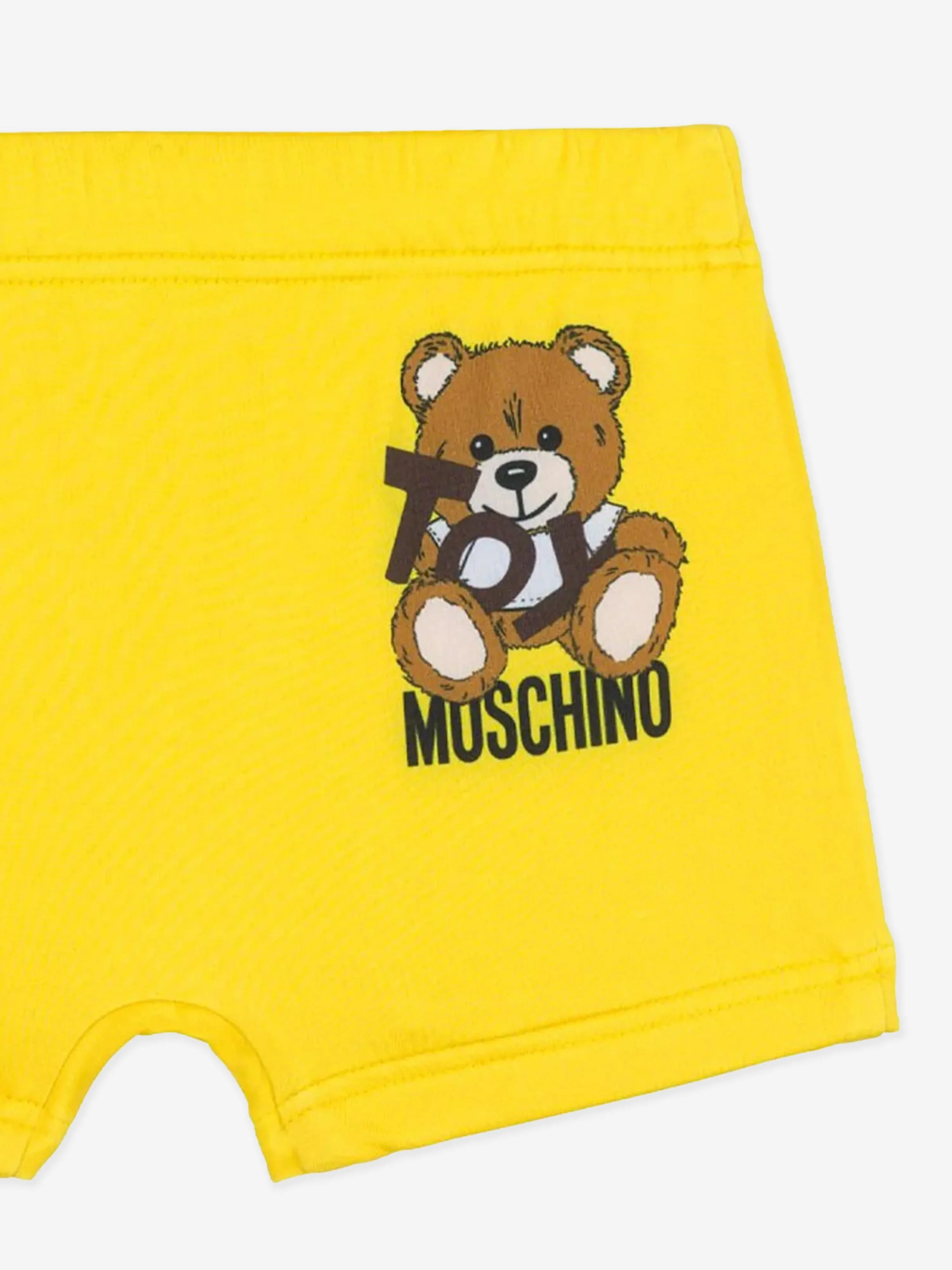 Short de bain pour garçon avec logo Teddy en jaune