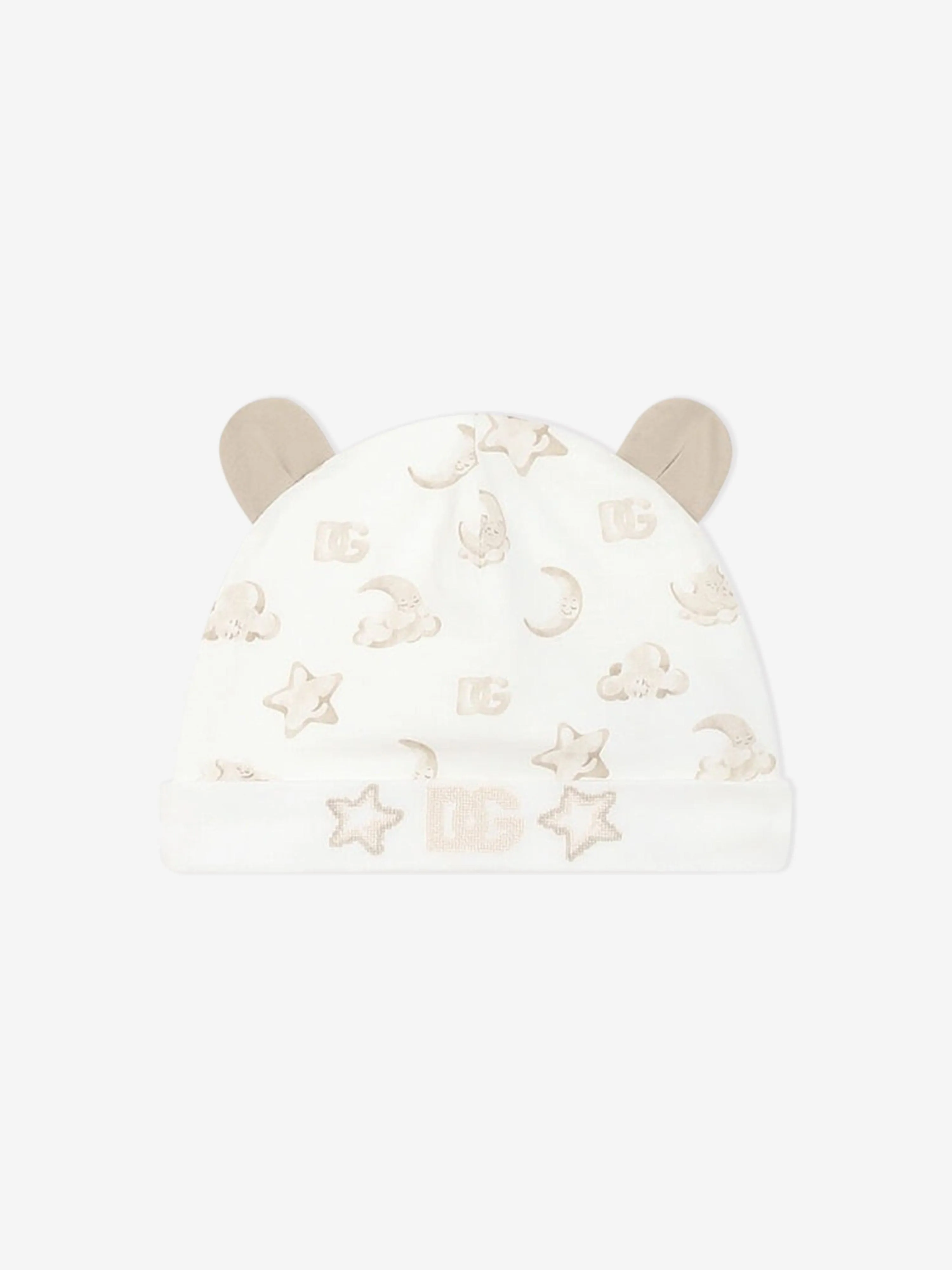 Ensemble de grenouillère bébé avec logo brodé en ivoire