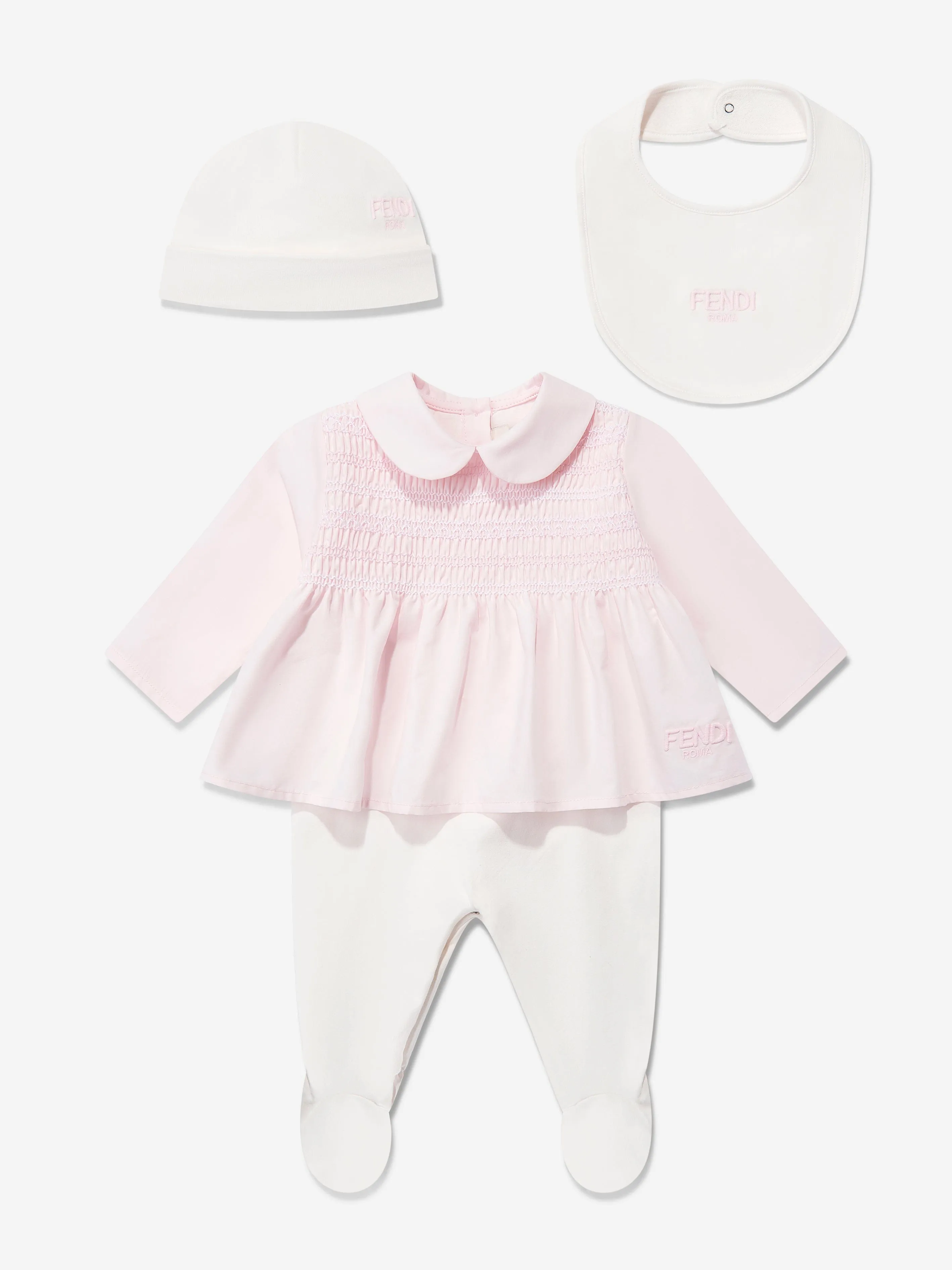 Ensemble de 3 pièces pour bébé fille en rose