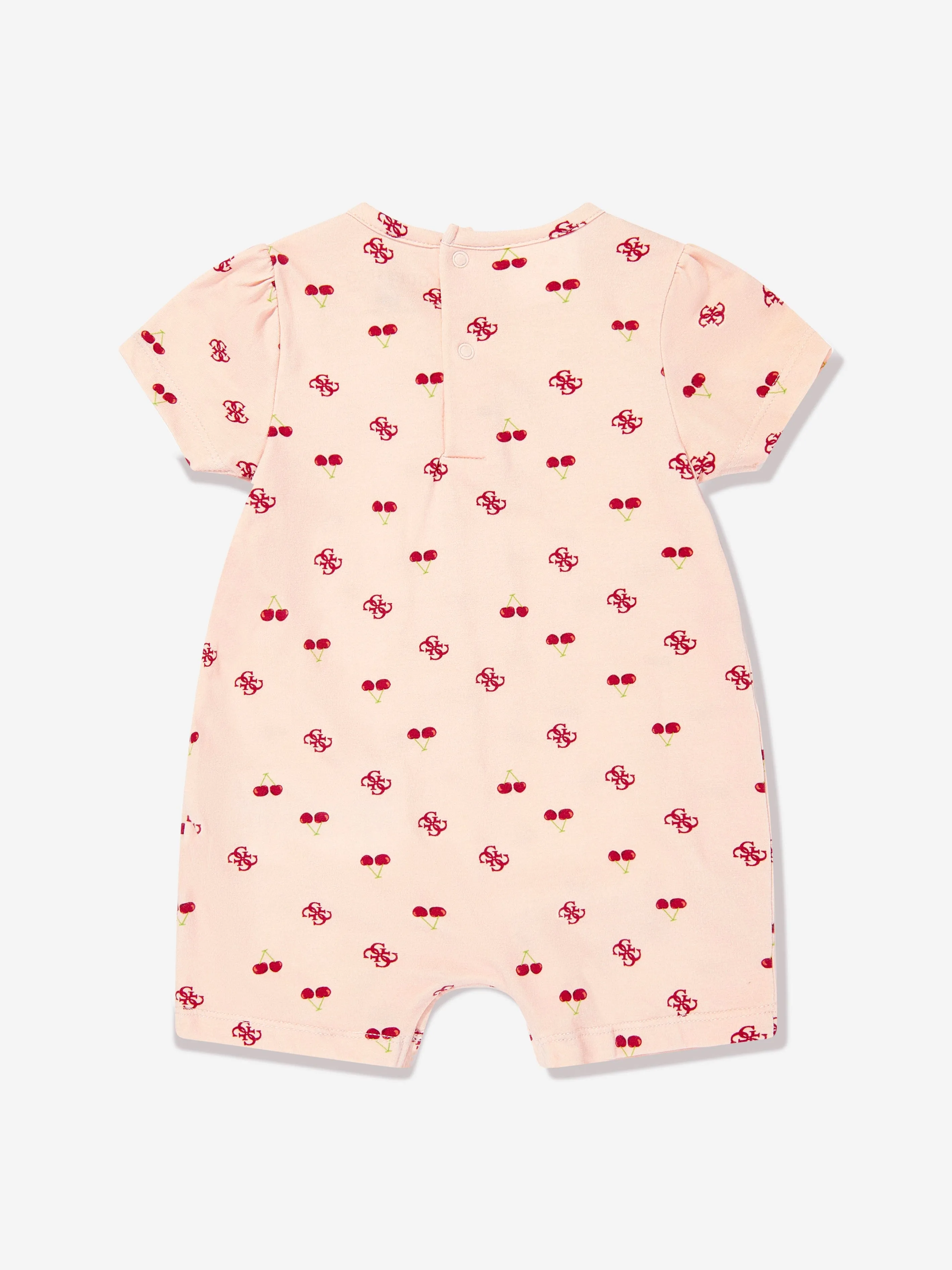 Barboteuse Cerise pour Fillettes en Rose