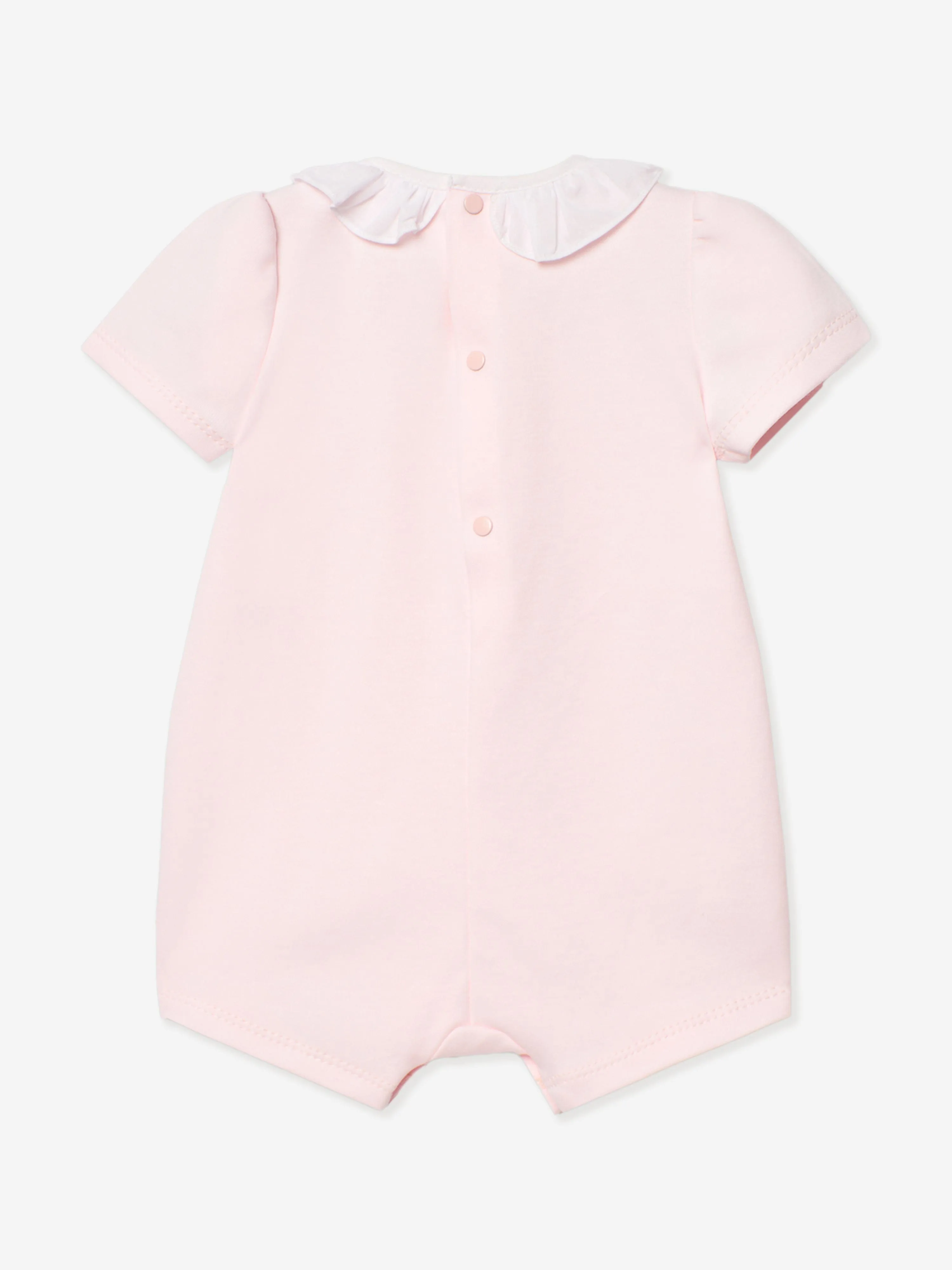 Barboteuse en Coton pour Fillettes en Rose