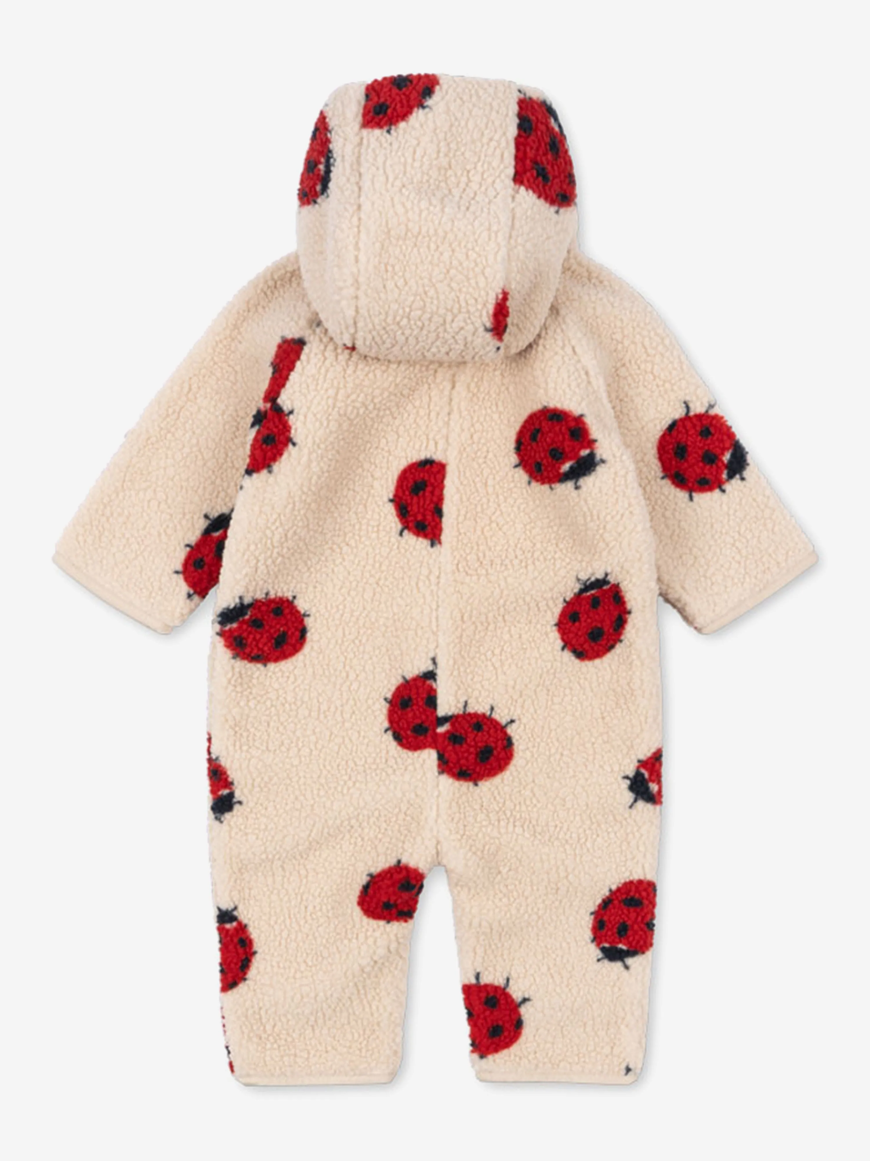 Grenouillère Coccinelle Jody pour Bébé Fille en Beige