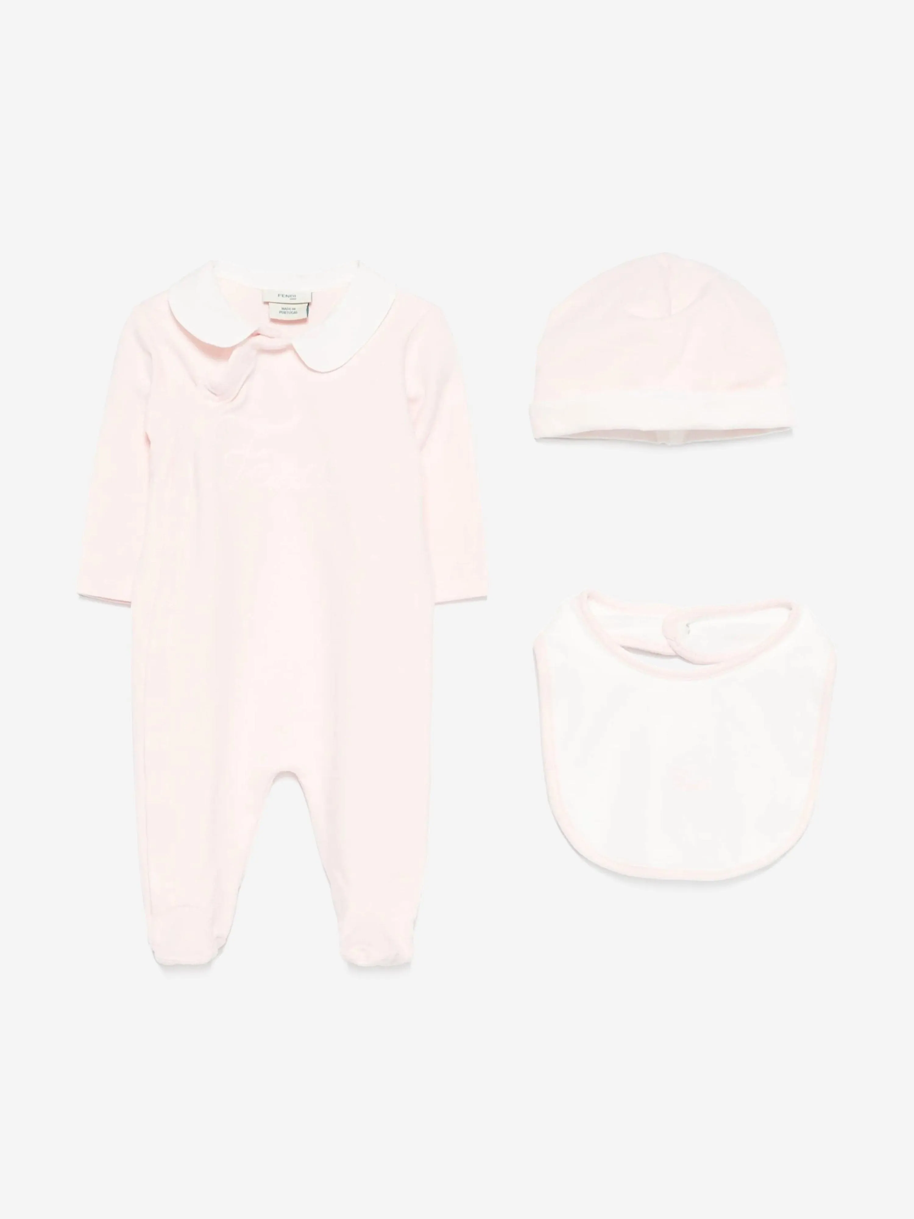 Ensemble Babygrow avec Logo pour Filles en Rose