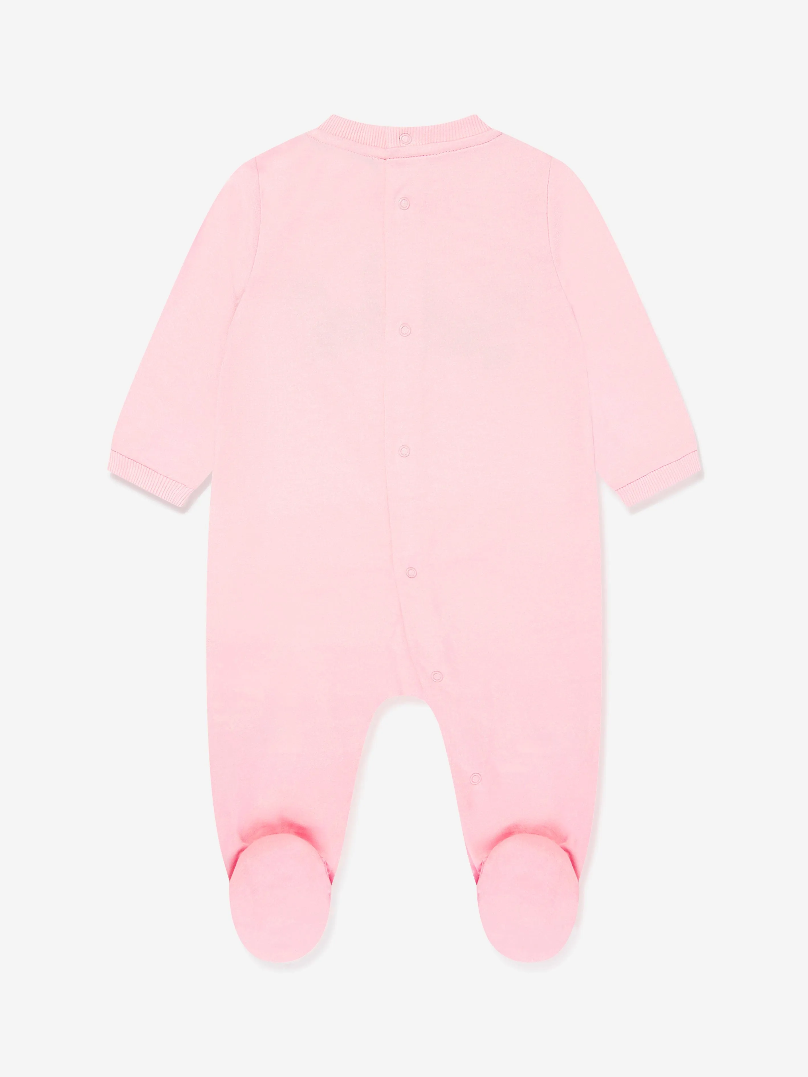 Ensemble Grenouillère avec Logo Ours en Peluche pour Fille en Rose