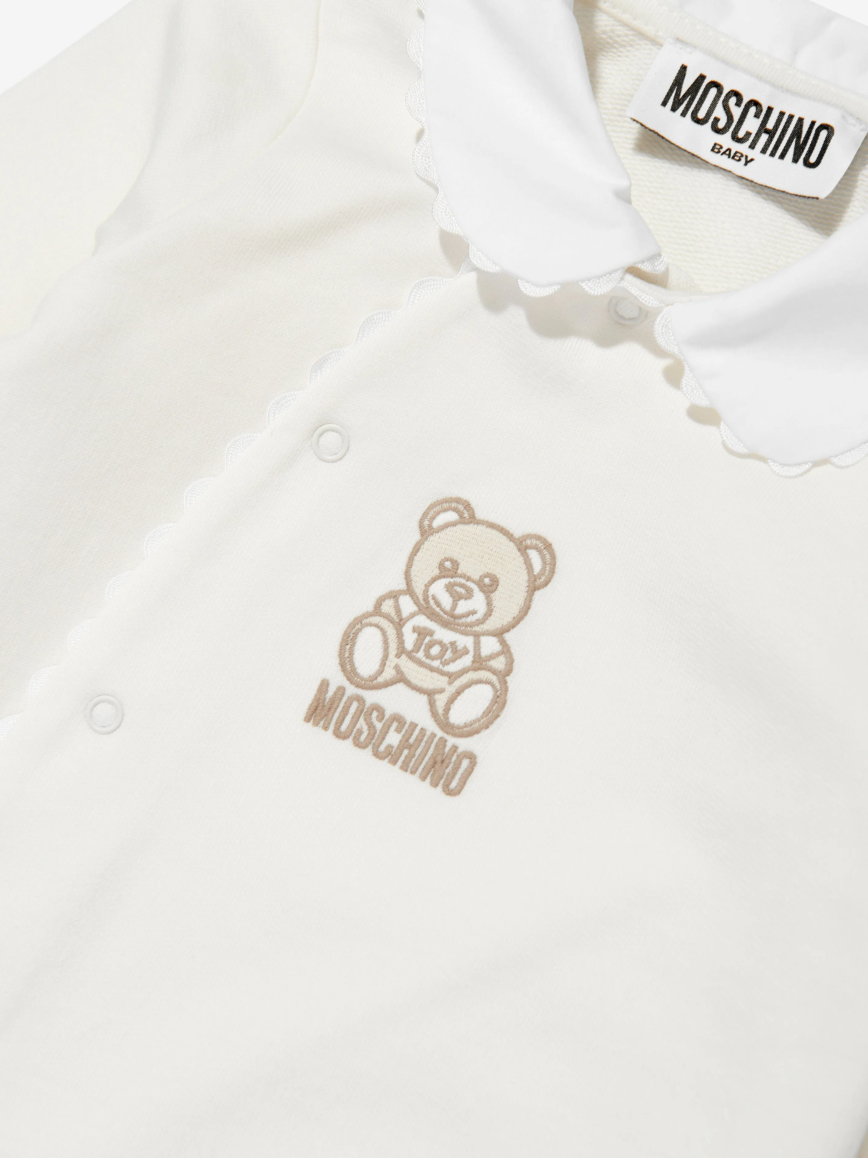 Grenouillère Bébé Ours en Peluche en Ivoire