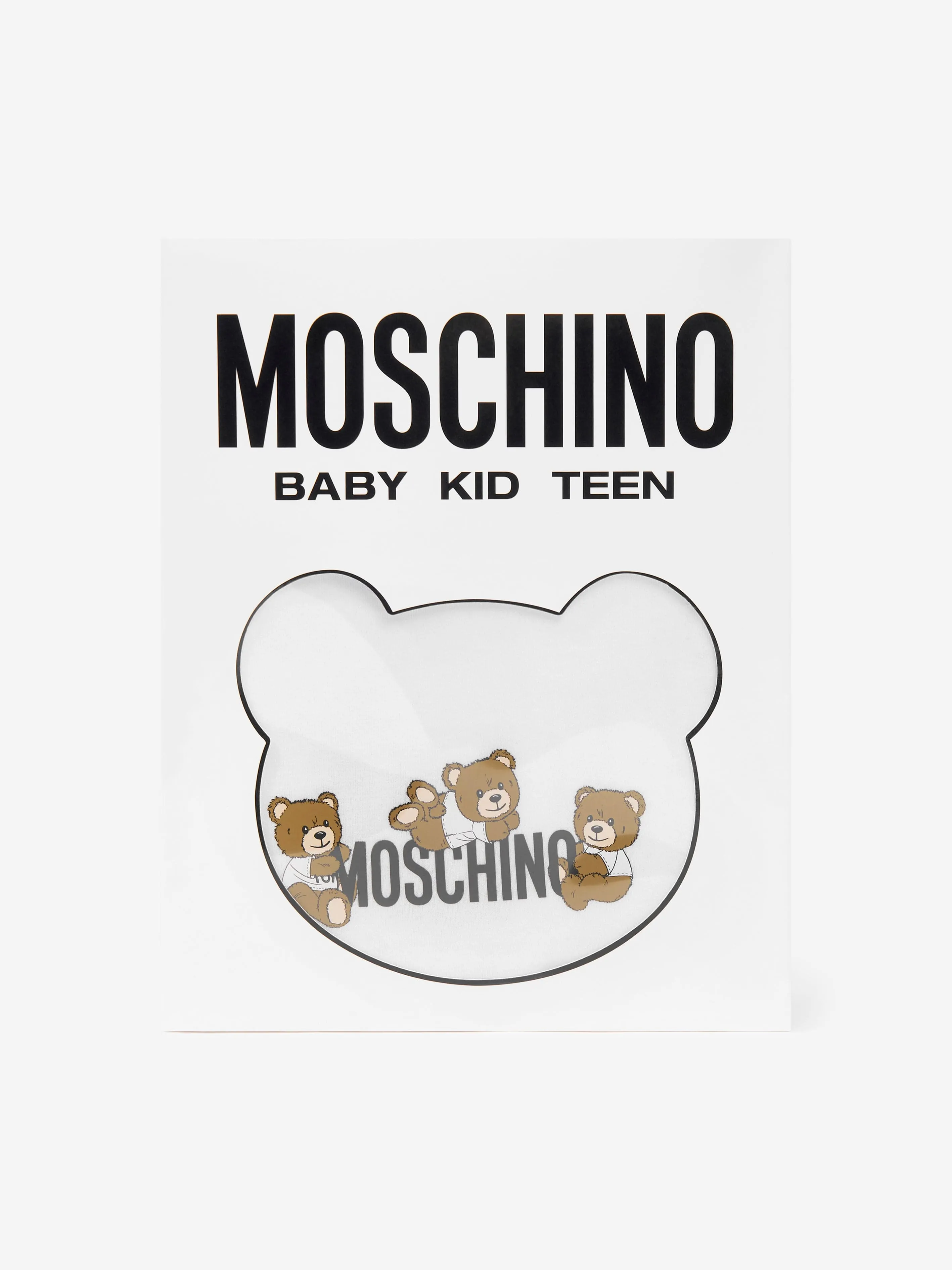 Ensemble Babygrow Logo Nounours Bébé en Blanc