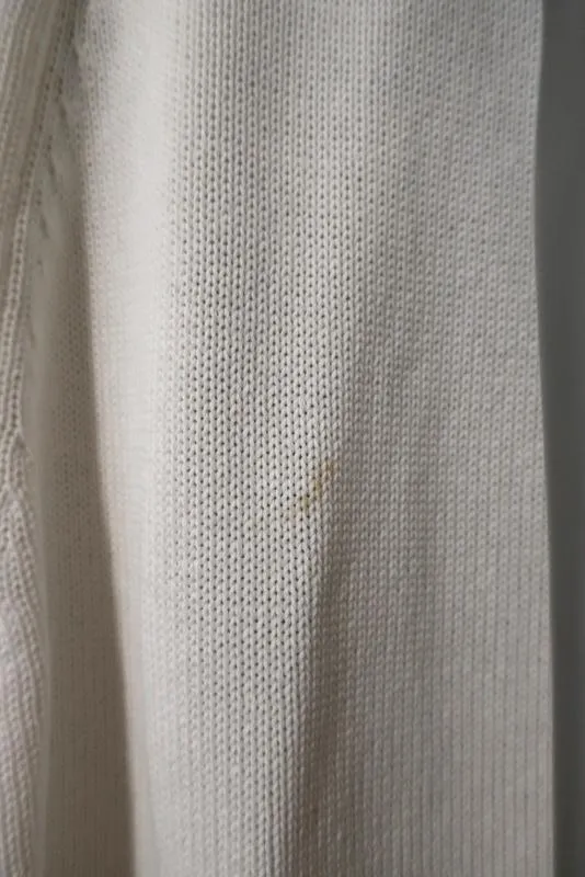Balenciaga Haut en Coton Tricoté Blanc Taille 36 Pull sans Manches