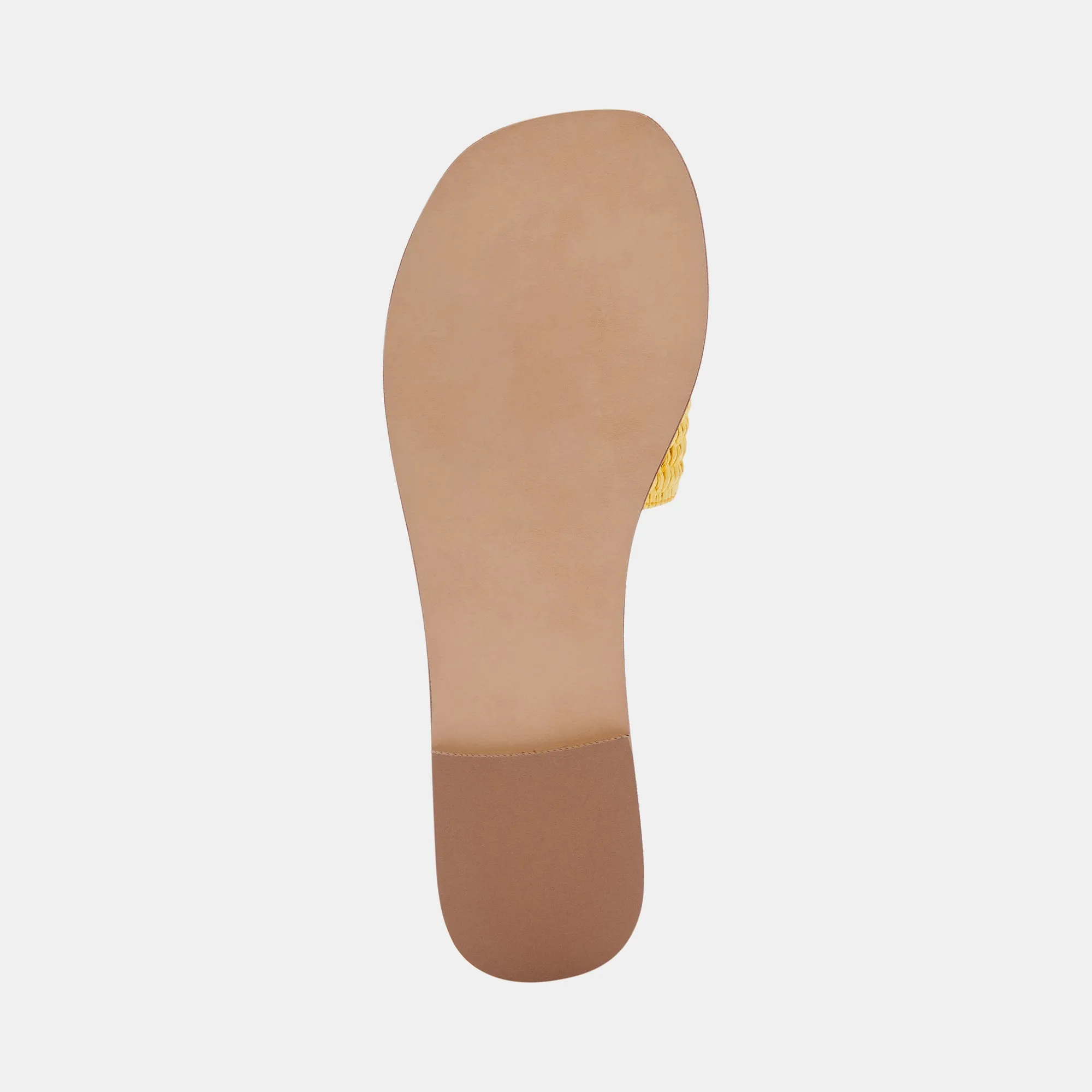 SANDALES BELLE EN RAFFIA JAUNE