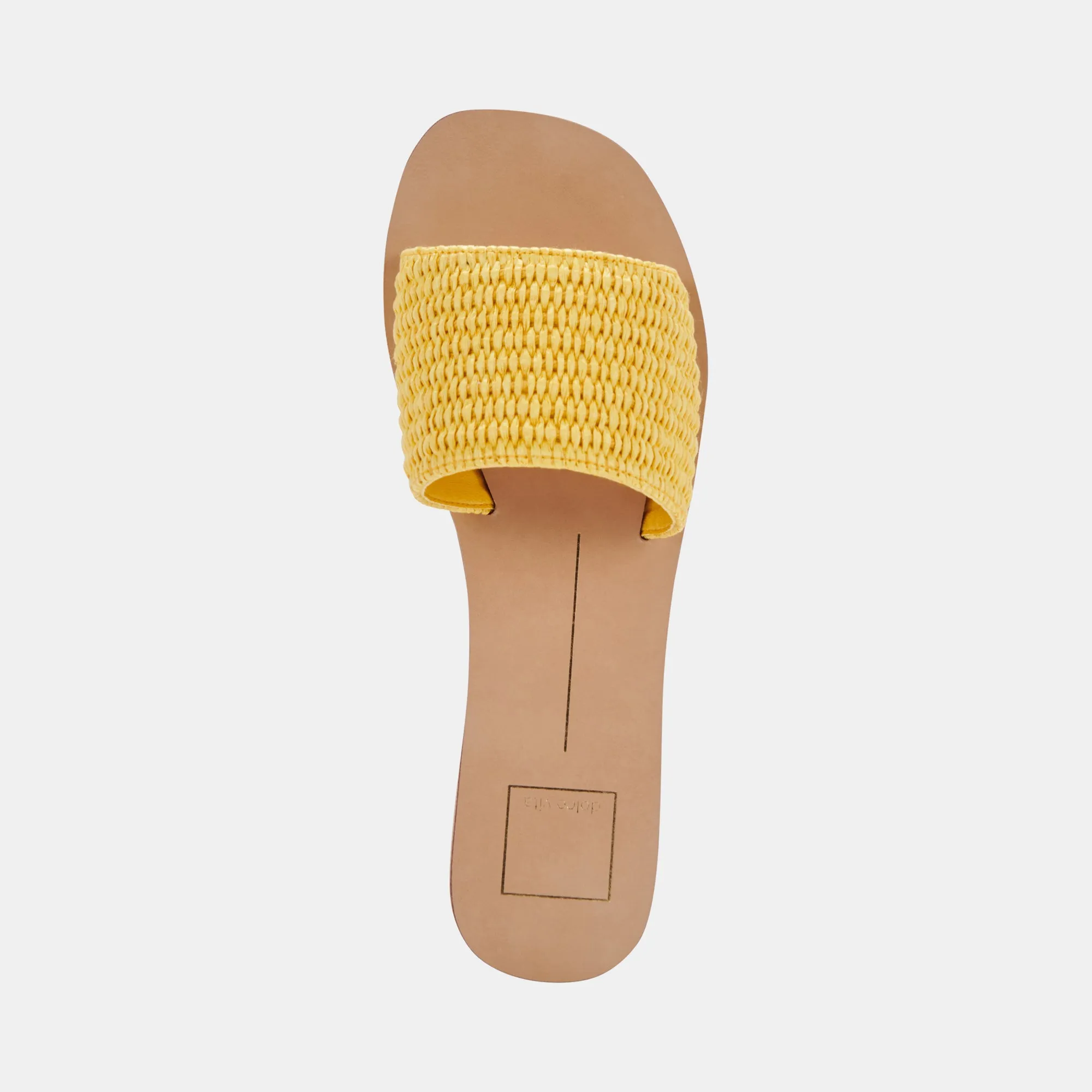 SANDALES BELLE EN RAFFIA JAUNE