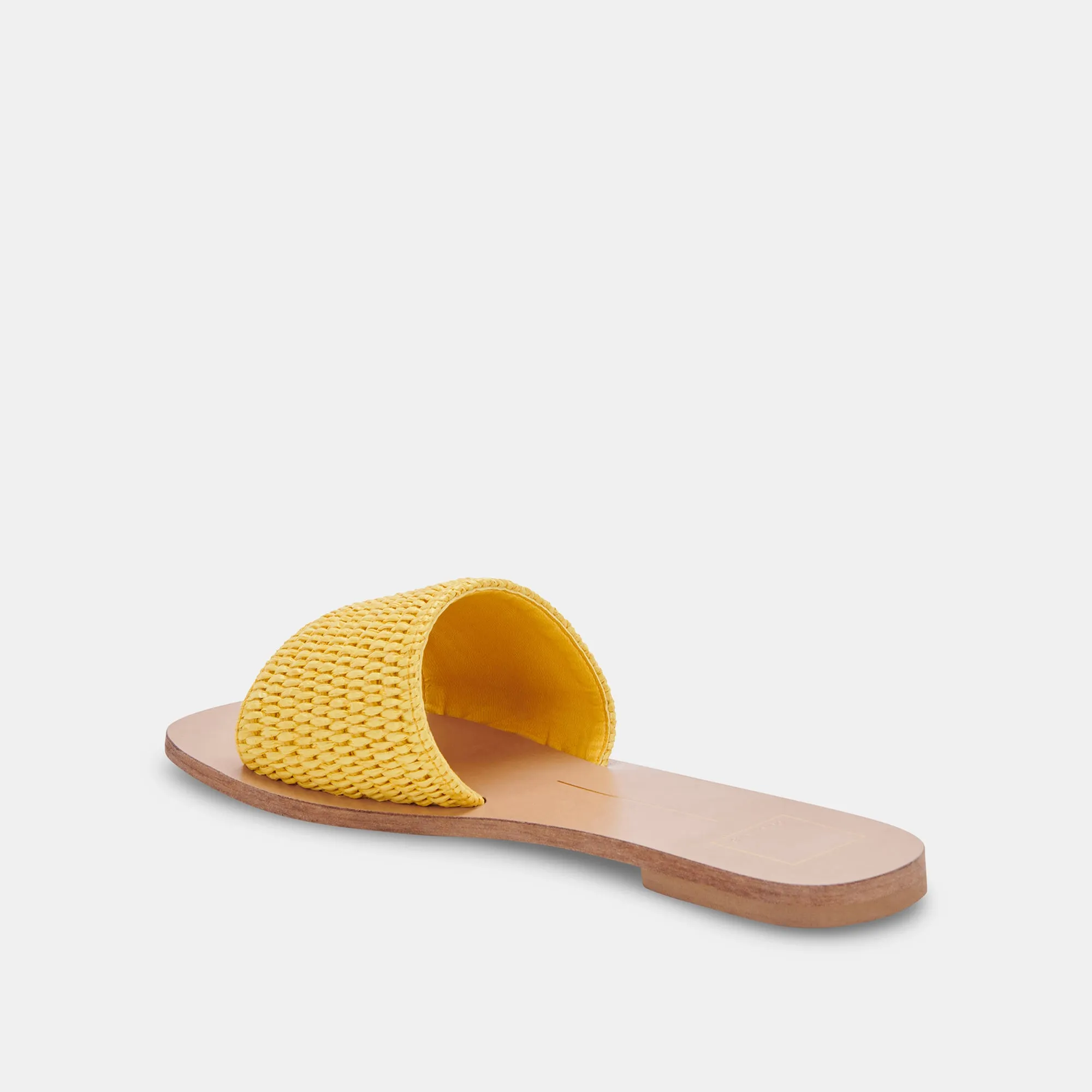 SANDALES BELLE EN RAFFIA JAUNE