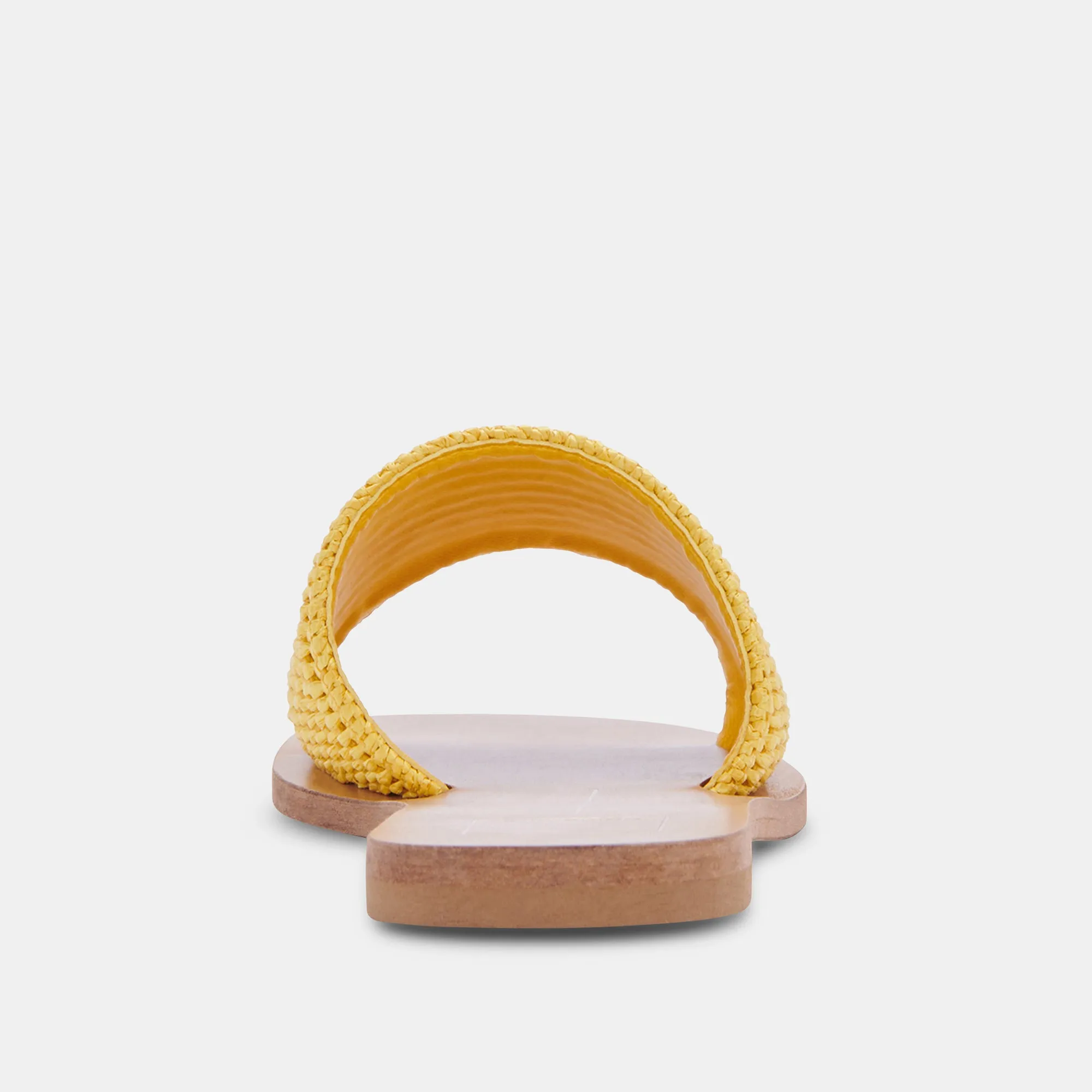 SANDALES BELLE EN RAFFIA JAUNE
