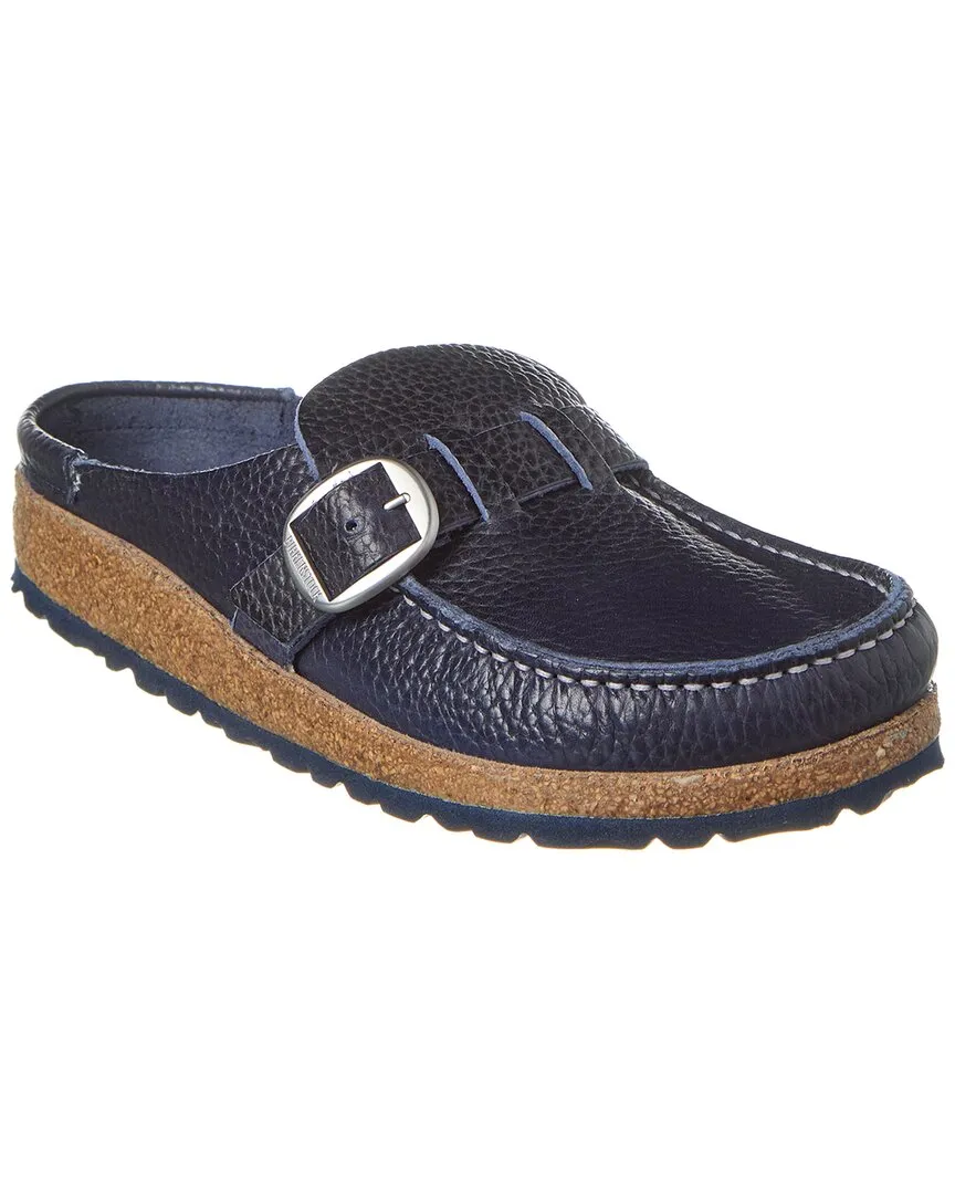 Birkenstock Buckley Sabot en Cuir Grainé Étroit
