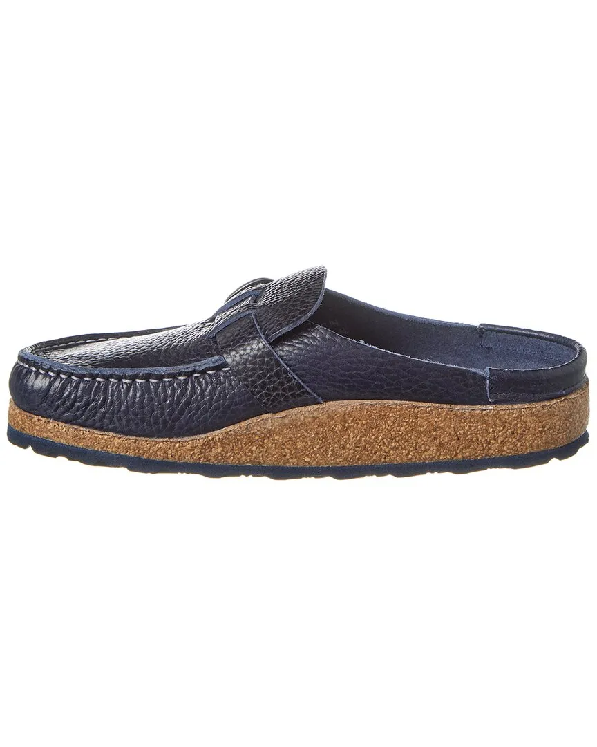 Birkenstock Buckley Sabot en Cuir Grainé Étroit