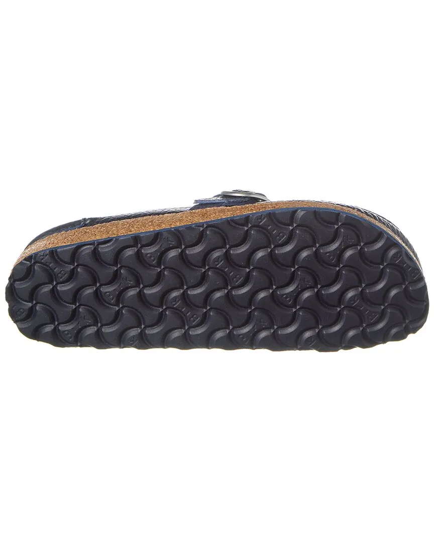 Birkenstock Buckley Sabot en Cuir Grainé Étroit