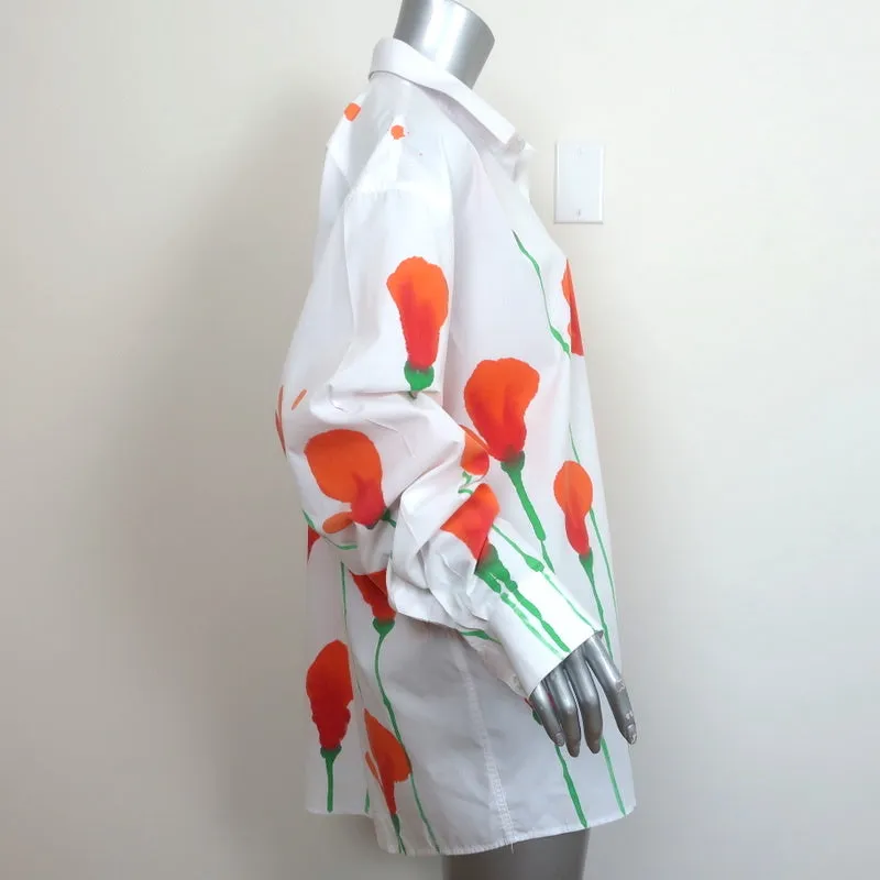 Chemise à boutons Poppy de Birthday Girl Shop - Blanc en coton - Taille unique - Manches longues