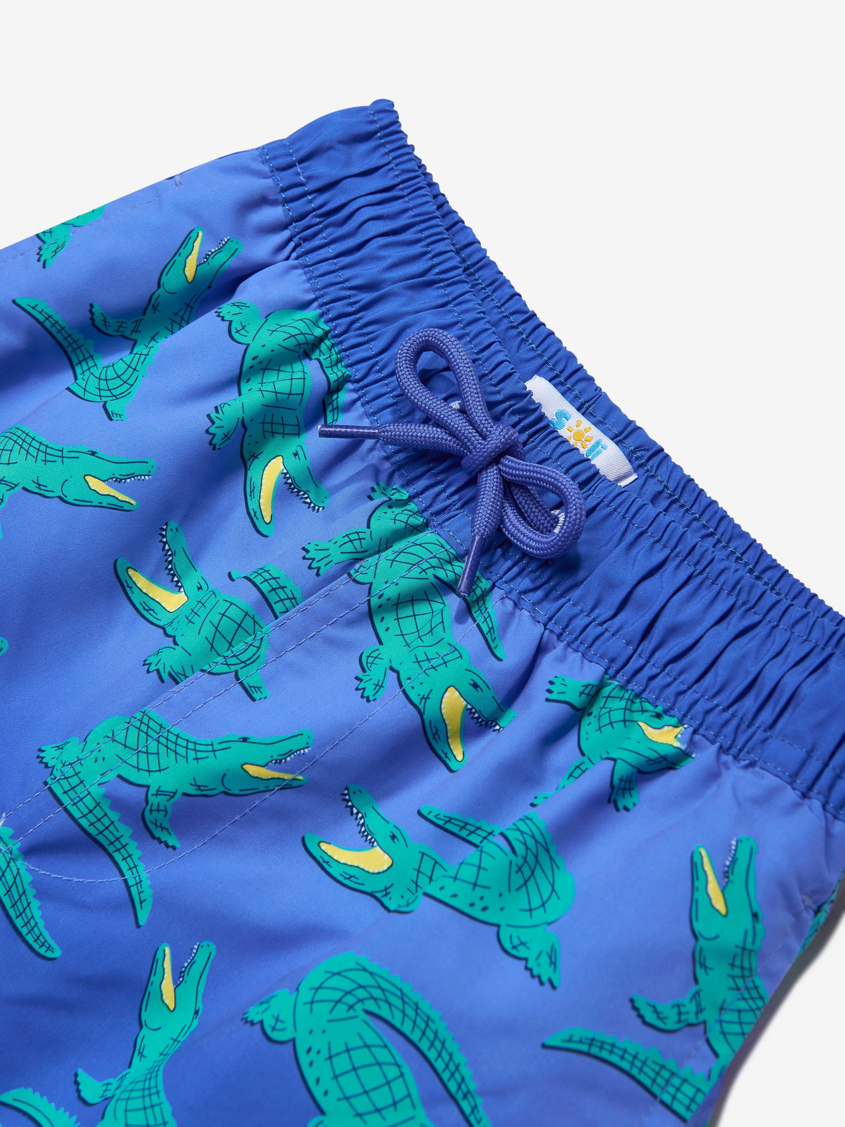 Short de plage crocodile pour garçons en bleu (UPF50 )