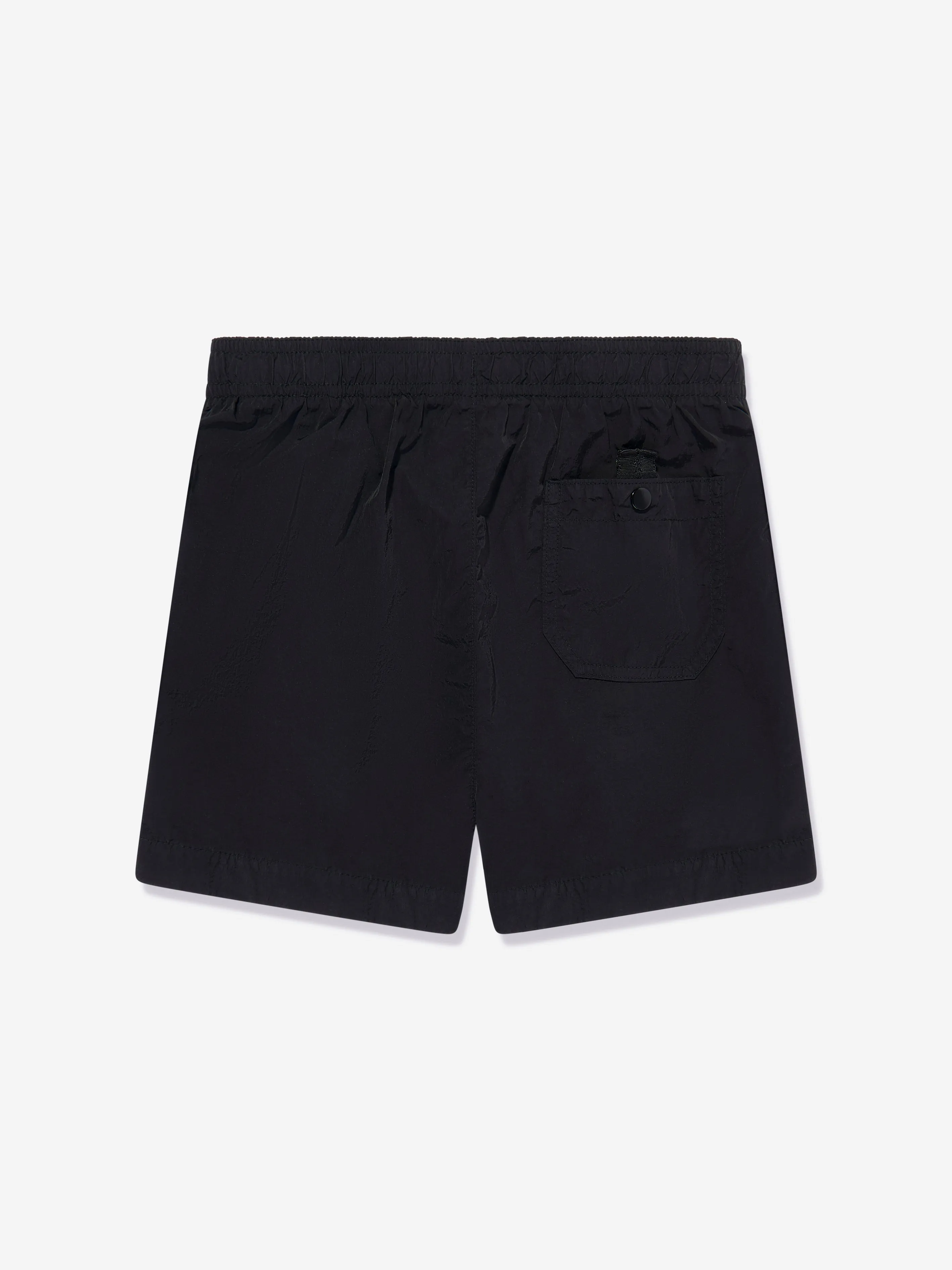 Short de bain à logo pour garçons en noir