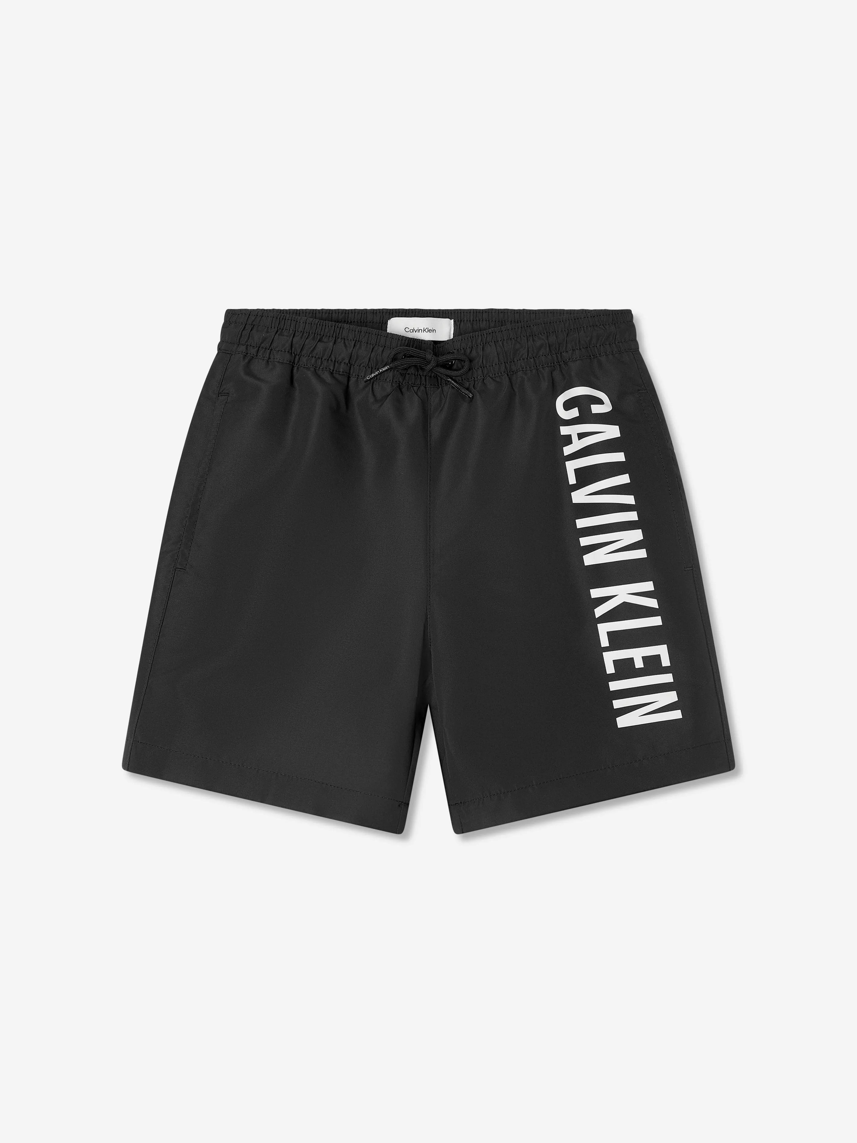 Short de bain pour garçons avec logo en noir