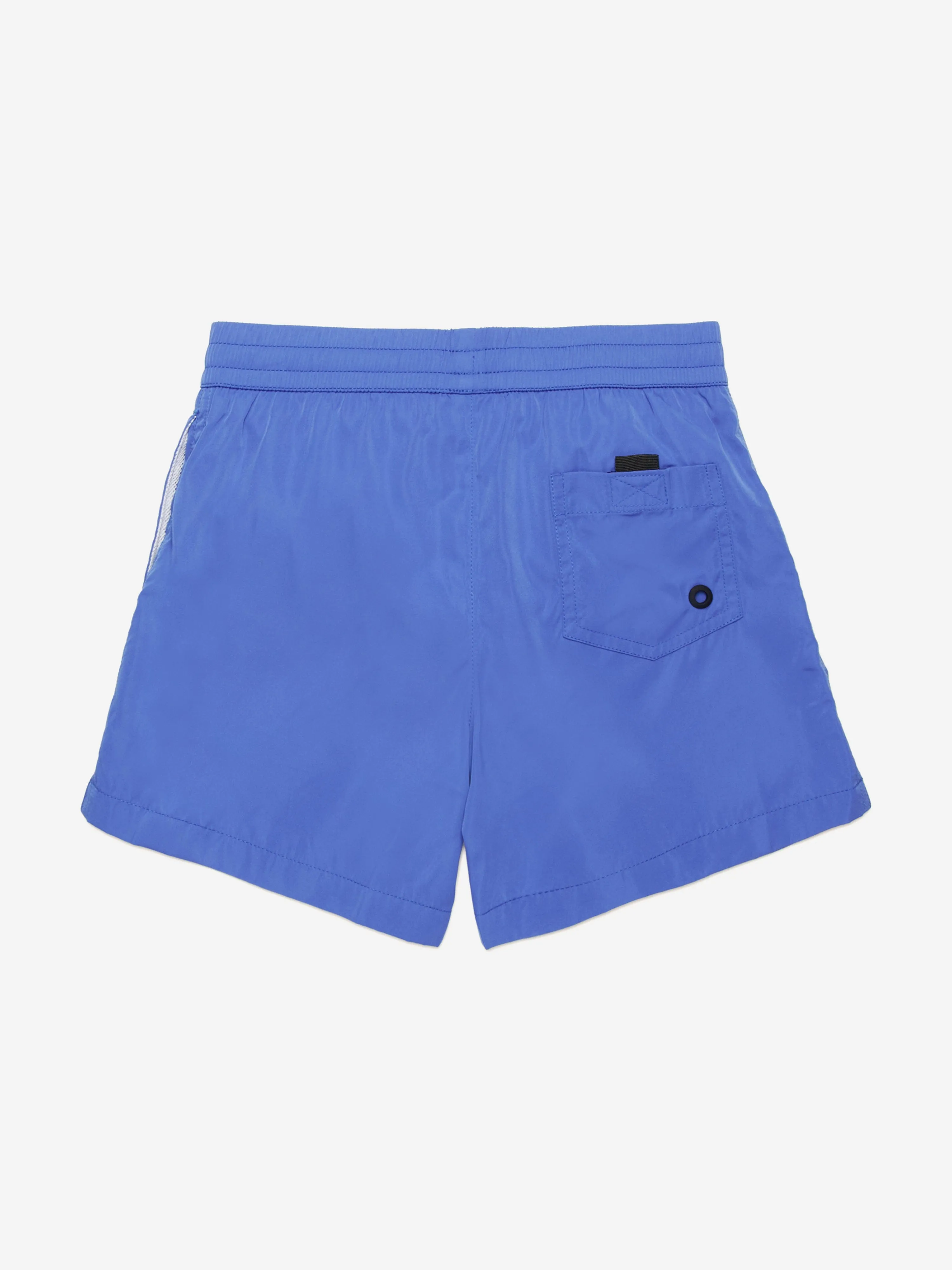 Short de bain pour garçon avec logo en bleu