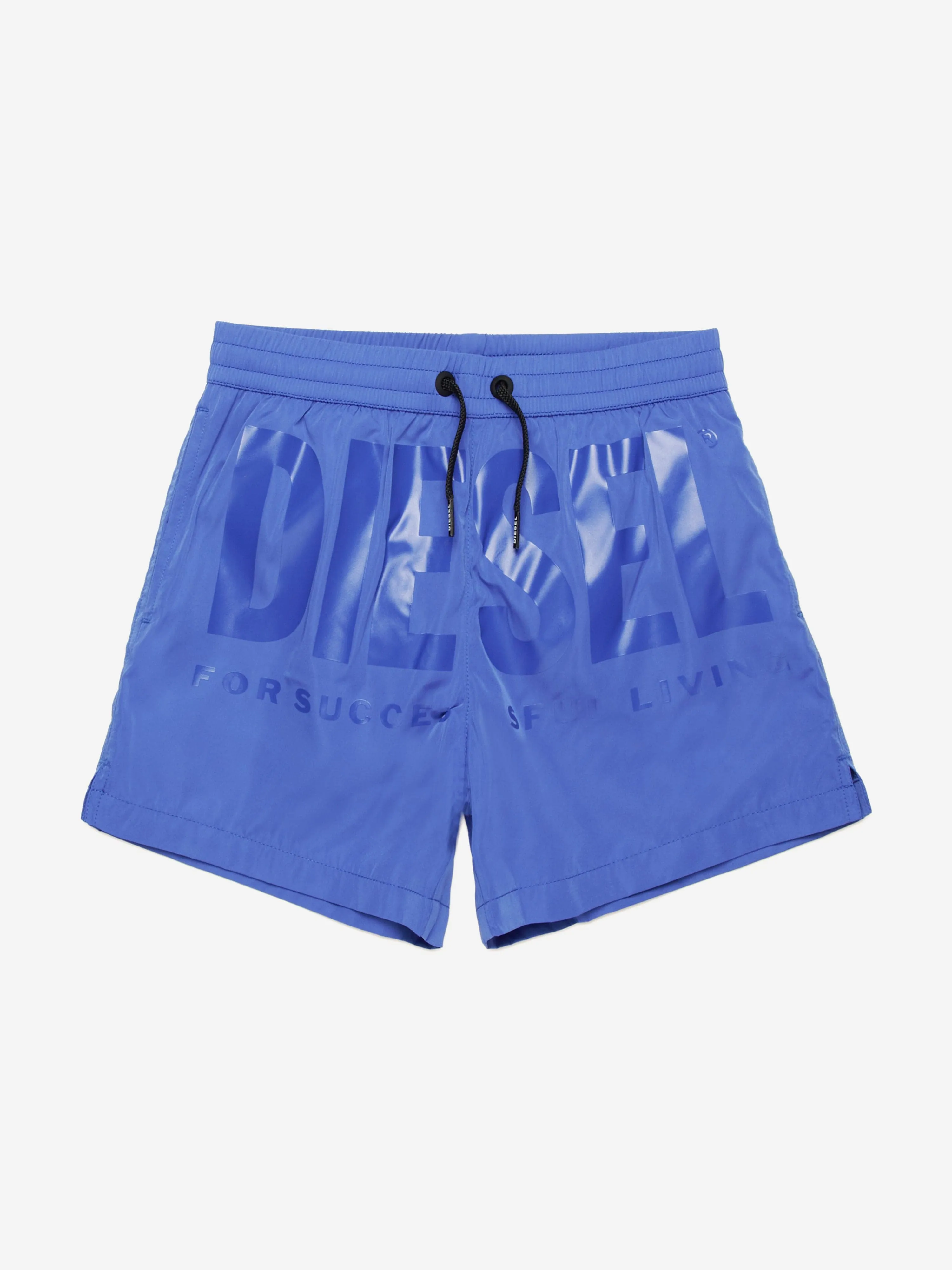 Short de bain pour garçon avec logo en bleu
